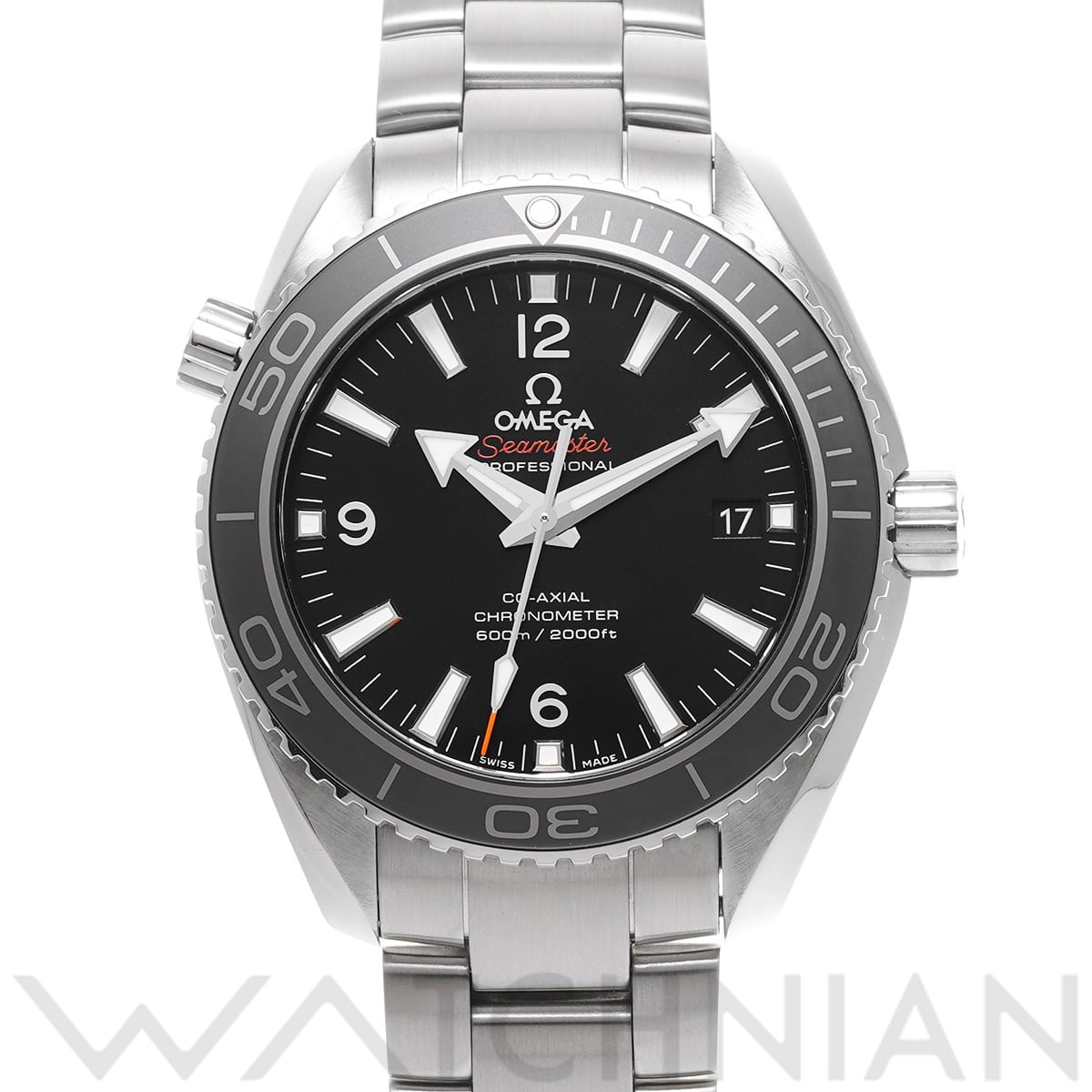 オメガ シーマスター プラネットオーシャン 600 コーアクシャル 232.30.42.21.01.001 ブラック メンズ 時計 【中古】【wristwatch】