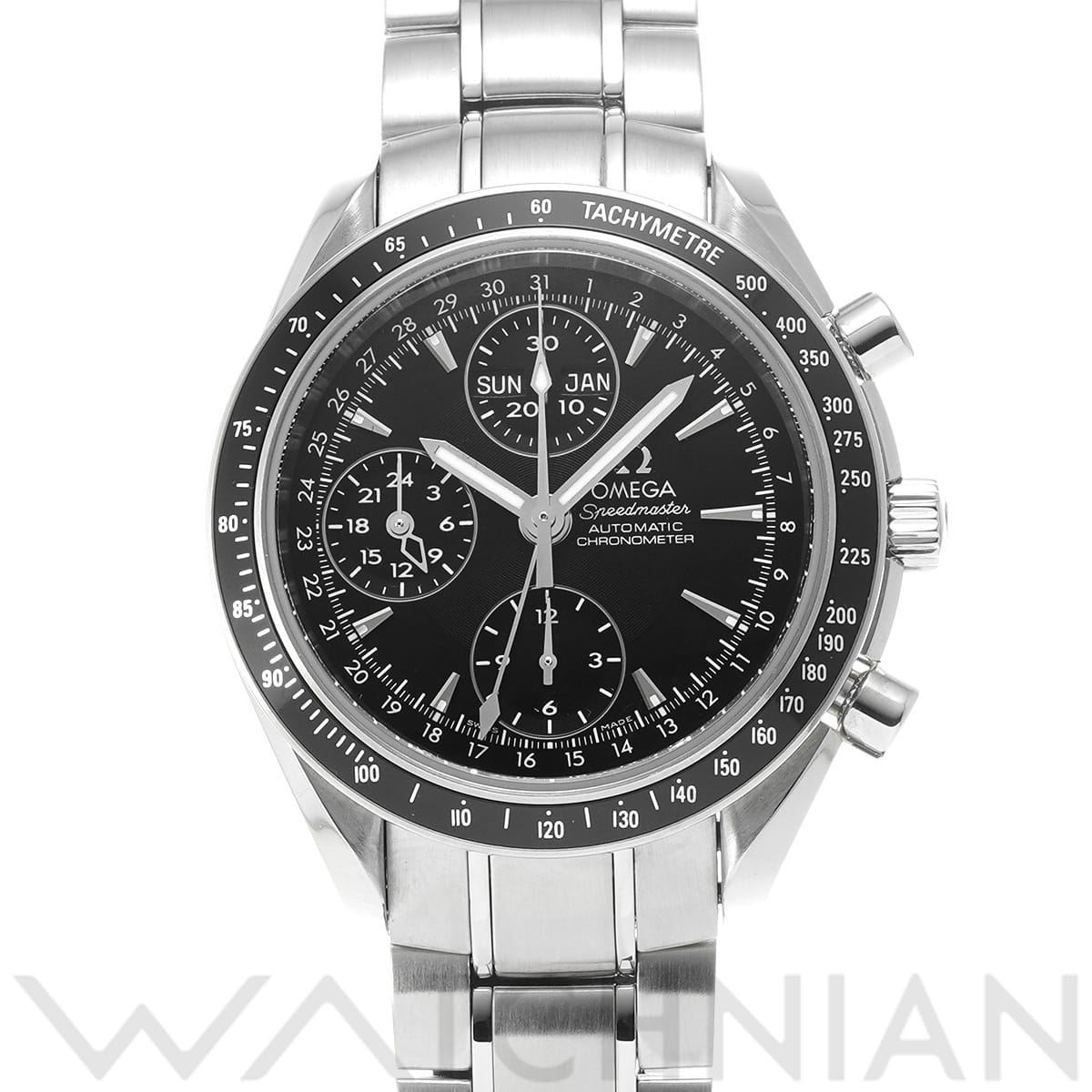 オメガ スピードマスター トリプルカレンダー 3220.50 ブラック メンズ 時計 【中古】【wristwatch】