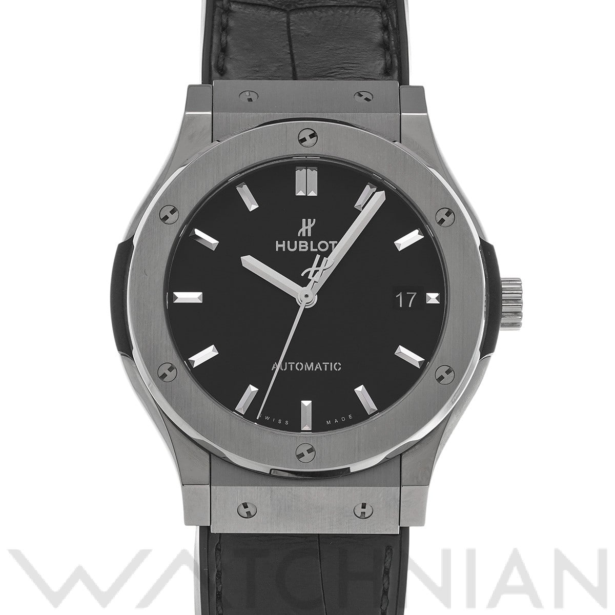 ウブロ クラシックフュージョン チタニウム 511.NX.1171.LR マットブラック メンズ 時計 【中古】【wristwatch】