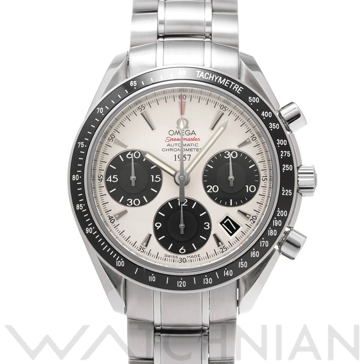 オメガ スピードマスター デイト 1957 323.30.40.40.02.001 シルバー/ブラック メンズ 時計 【中古】【wristwatch】