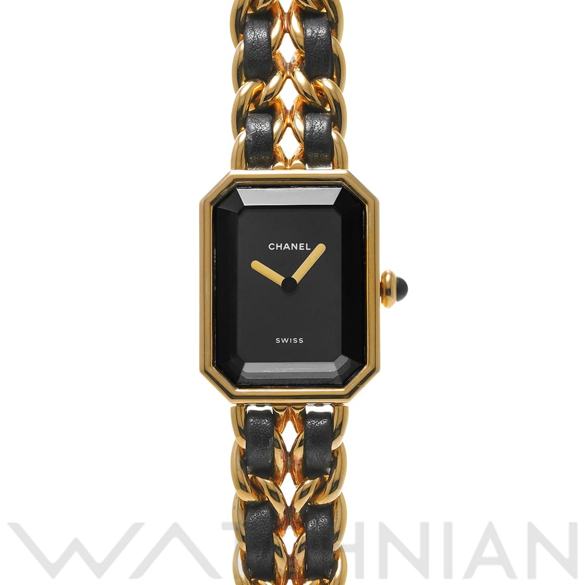 シャネル プルミエール M H0001 ブラック レディース 時計 【中古】【wristwatch】