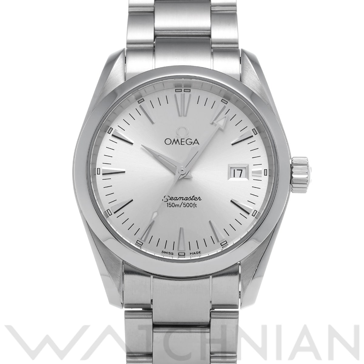 オメガ シーマスター アクアテラ クォーツ 2518.30 シルバー メンズ 時計 【中古】【wristwatch】