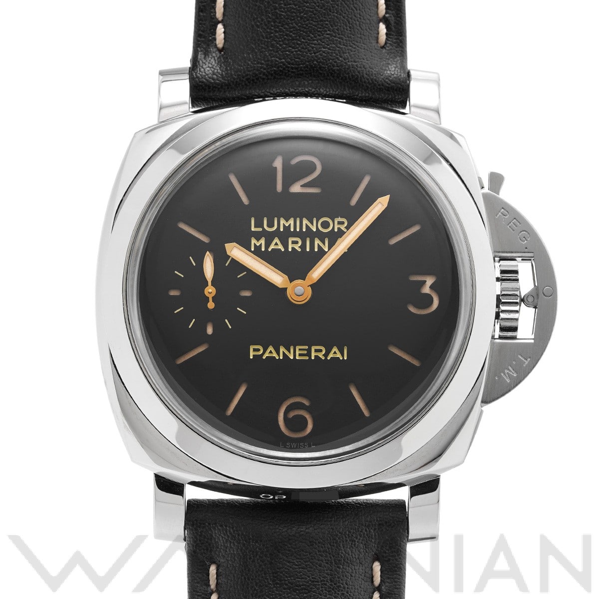 パネライ ルミノールマリーナ 1950 3デイズ アッチャイオ PAM00422 ブラック メンズ 時計 【中古】【wristwatch】