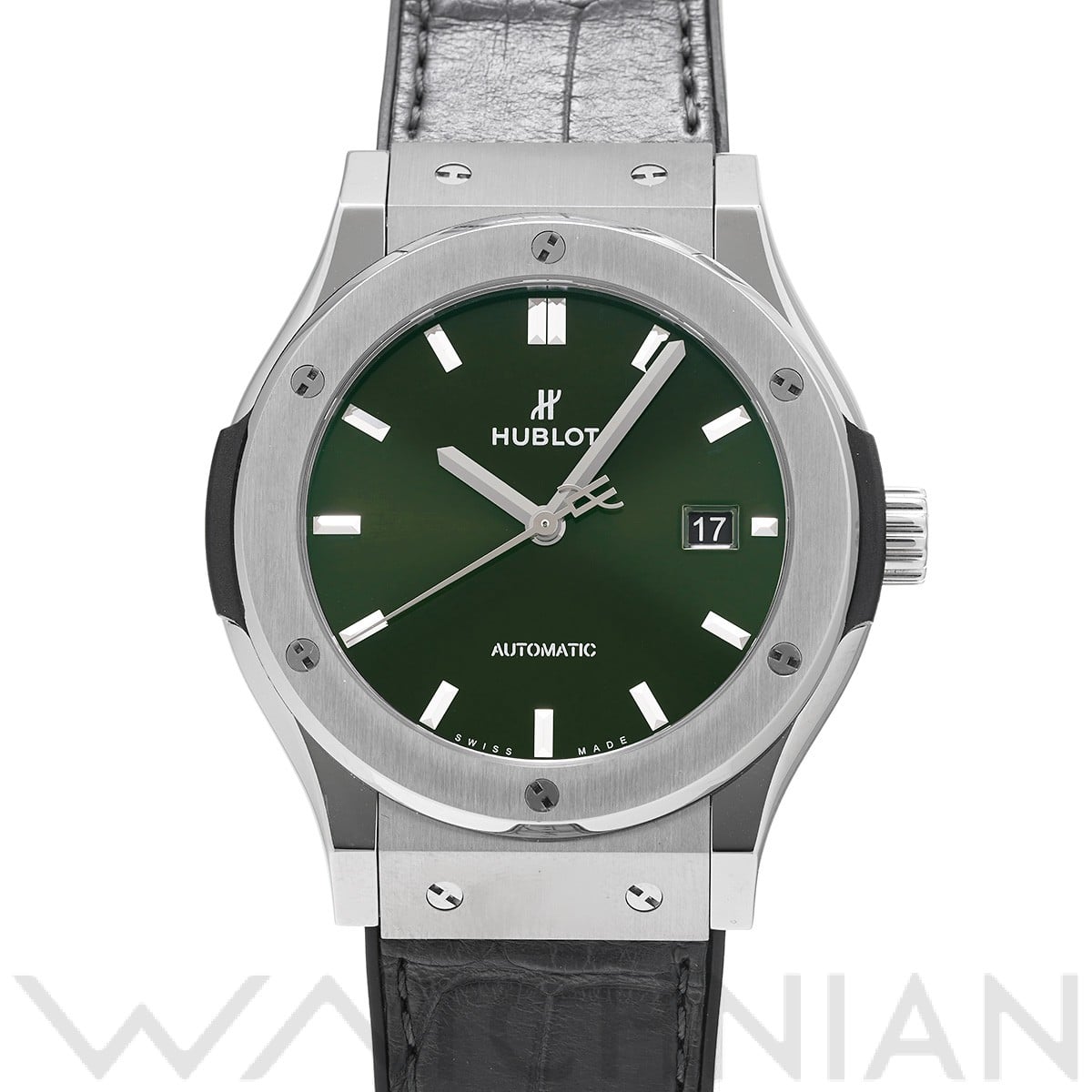 ウブロ クラシックフュージョン チタニウム グリーン 542.NX.8970.LR グリーン メンズ 時計 【中古】【wristwatch】