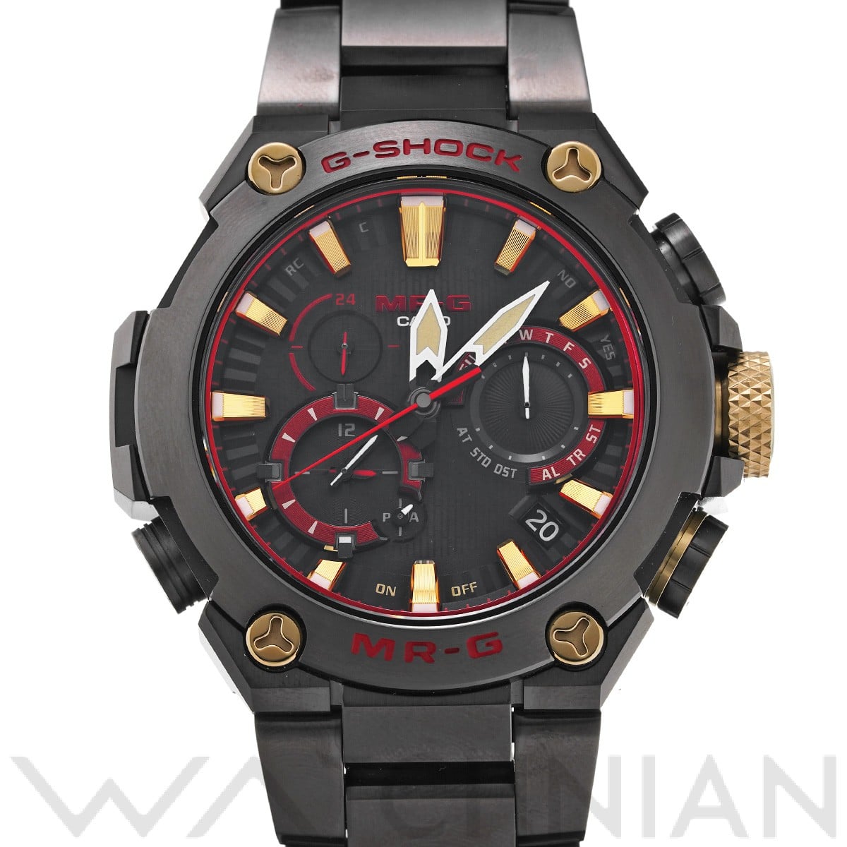 カシオ G-SHOCK MR-G B2000シリーズ 赤備え MRG-B2000B-1A4JR ブラック/レッド メンズ 時計 【中古】【wristwatch】