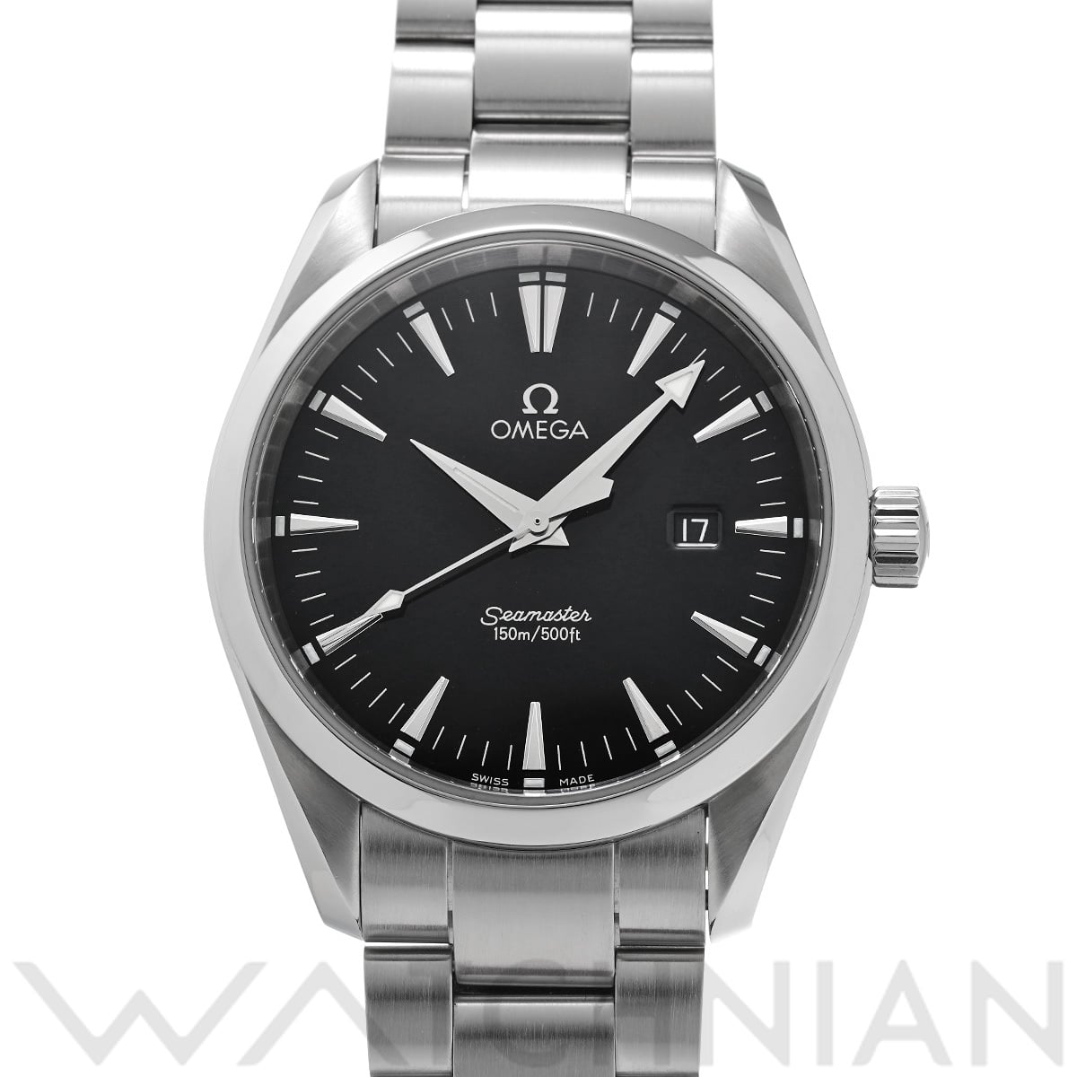 オメガ シーマスター アクアテラ クォーツ 2517.50 ブラック メンズ 時計 【中古】【wristwatch】