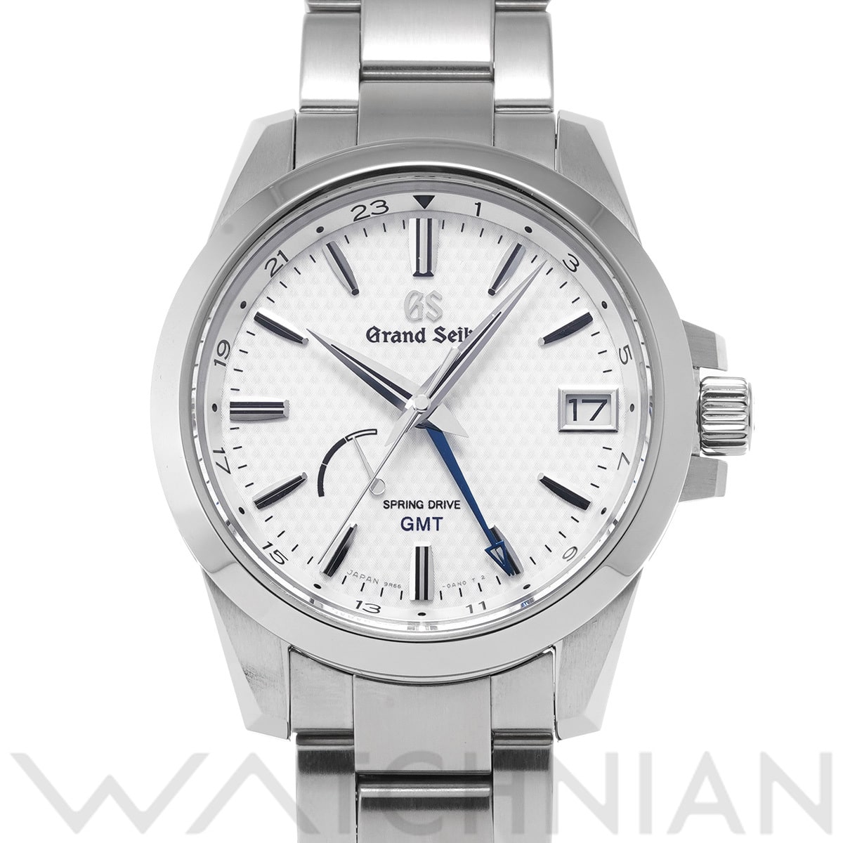 グランドセイコー ヘリテージコレクション スプリングドライブ GMT SBGE209 ホワイト メンズ 時計 【中古】【wristwatch】