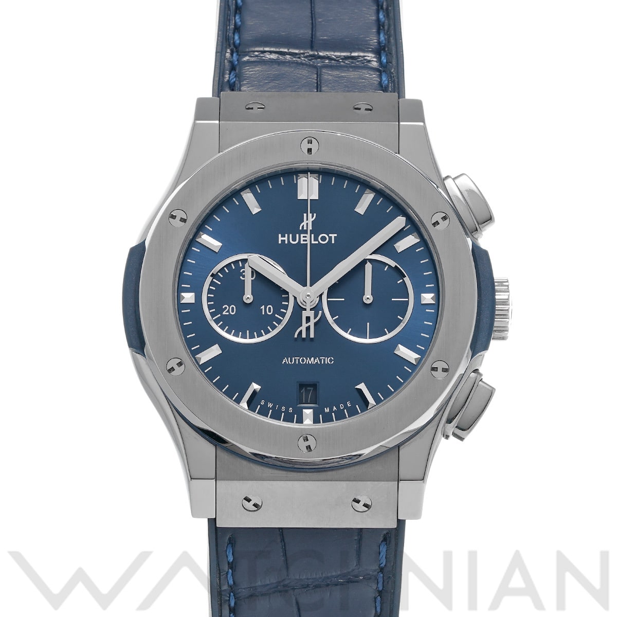 ウブロ クラシックフュージョン クロノグラフ チタニウム ブルー 541.NX.7170.LR ブルー メンズ 時計 【中古】【wristwatch】