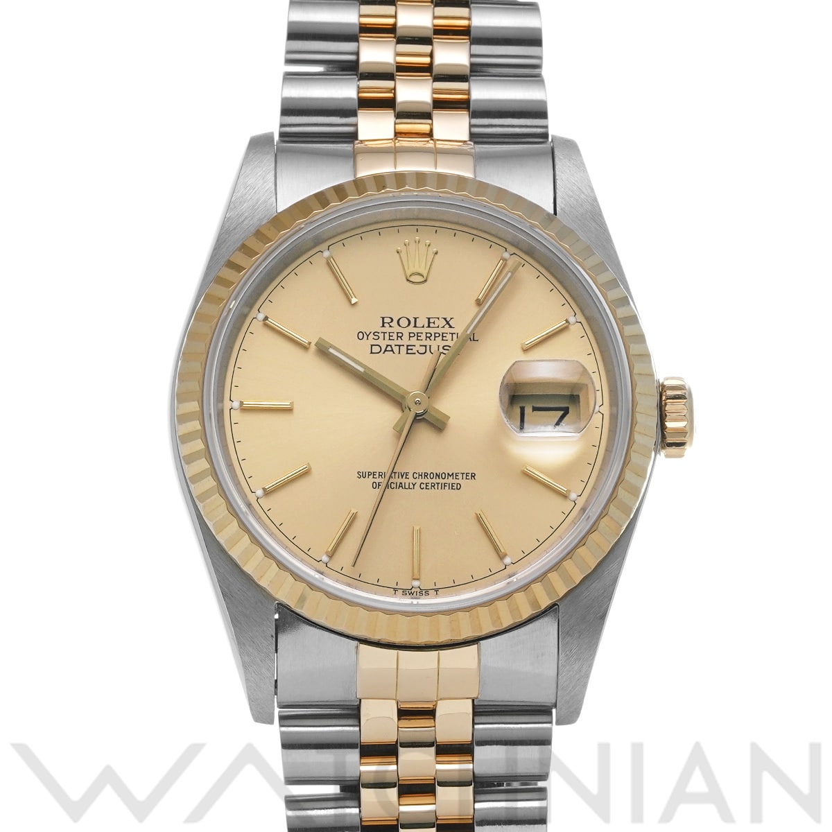 ロレックス デイトジャスト 16233 シャンパン メンズ 時計 【中古】【wristwatch】