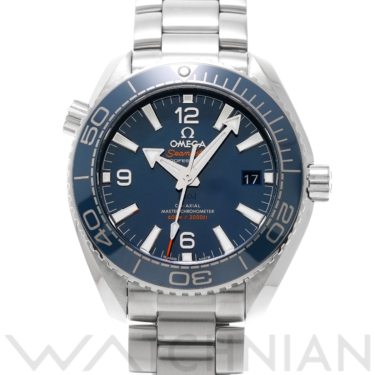 オメガ シーマスター プラネットオーシャン 600 コーアクシャル マスタークロノメーター 215.30.40.20.03.001 ブルー メンズ 時計 【中古】【wristwatch】