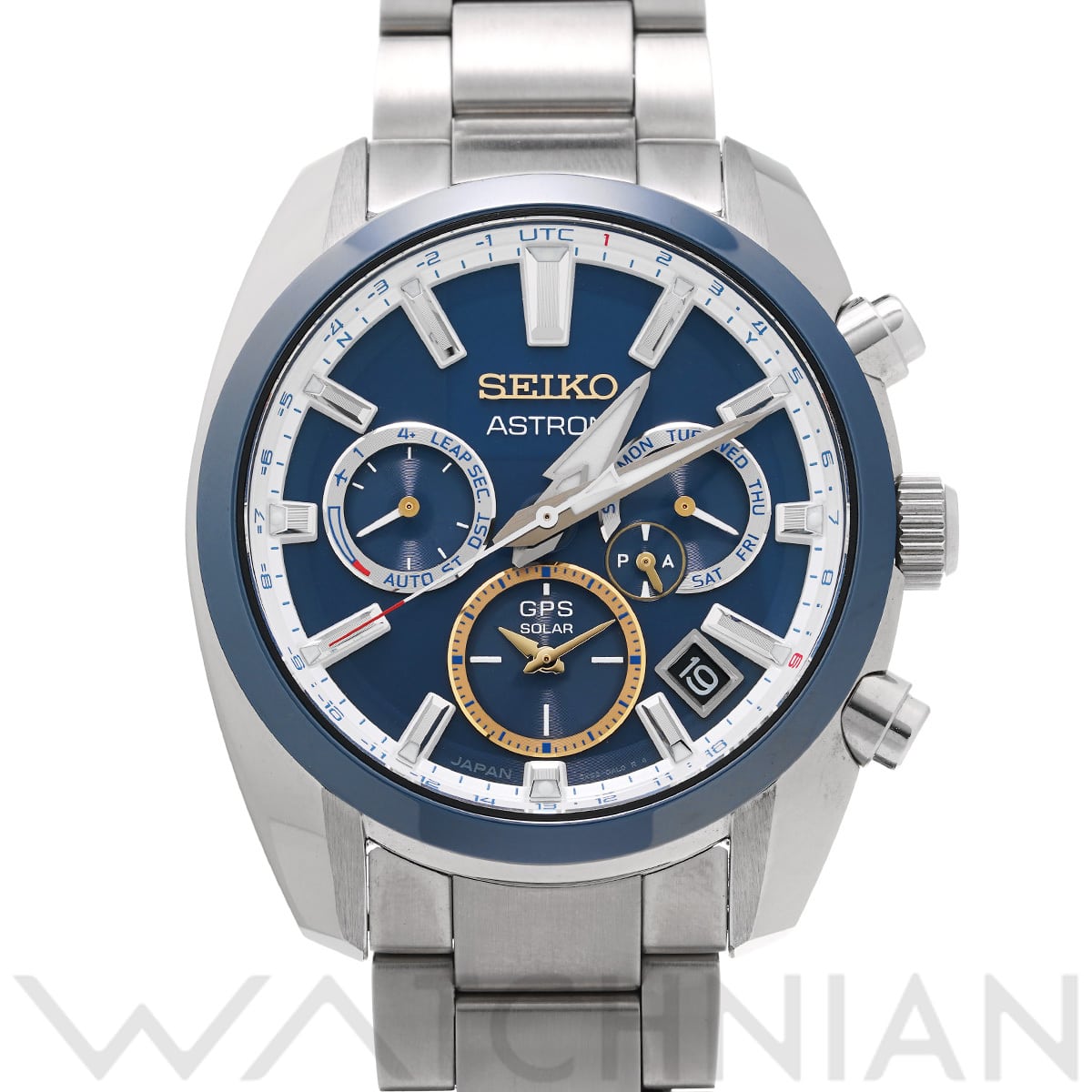 セイコー アストロン デュアルタイム ノバク・ジョコビッチ 2020 リミテッドエディション SBXC045 ブルー メンズ 時計 【中古】【wristwatch】