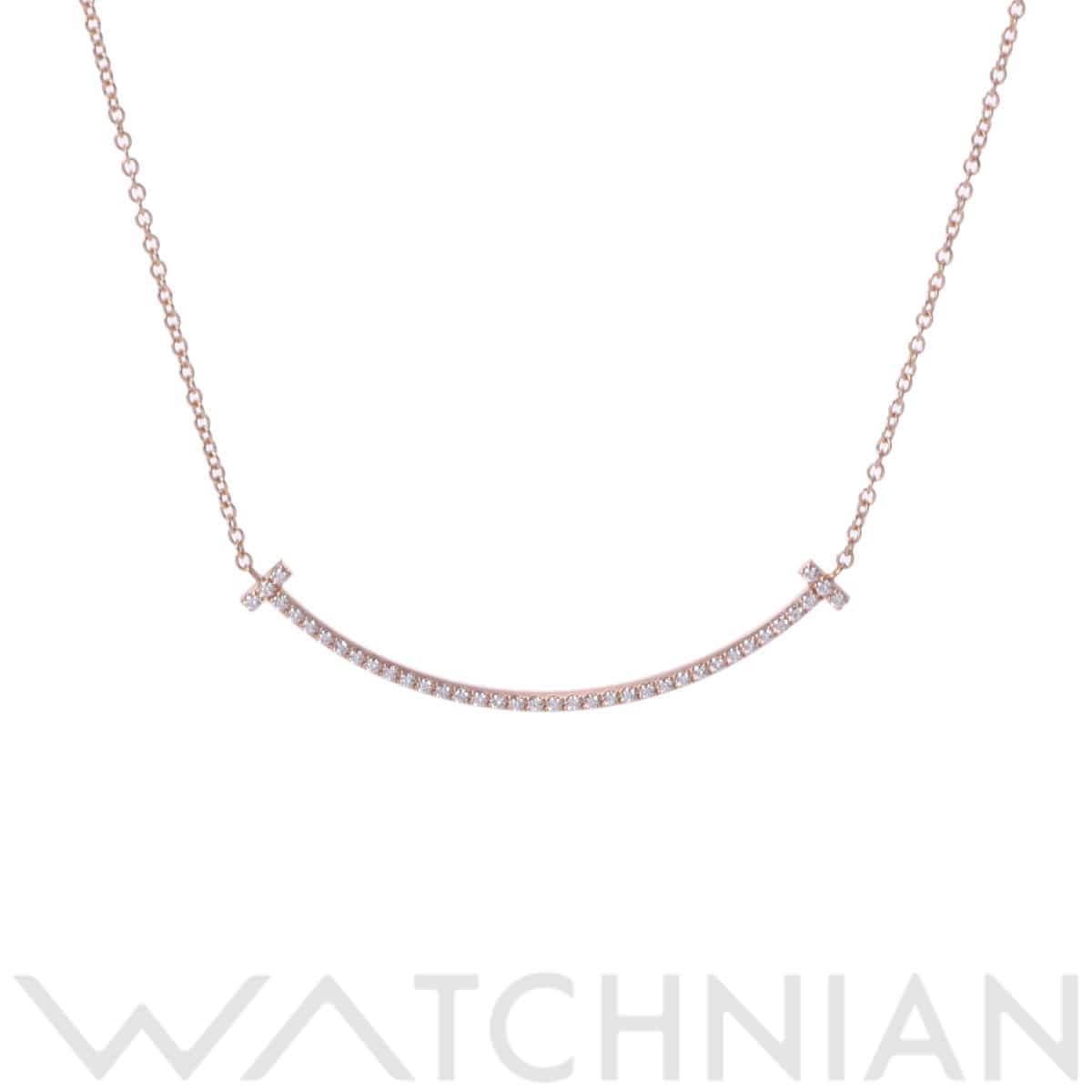 ティファニー Tスマイル ネックレス スモール ゴールド K18ピンクゴールド PG レディース ジュエリー 【中古】【jewelry】