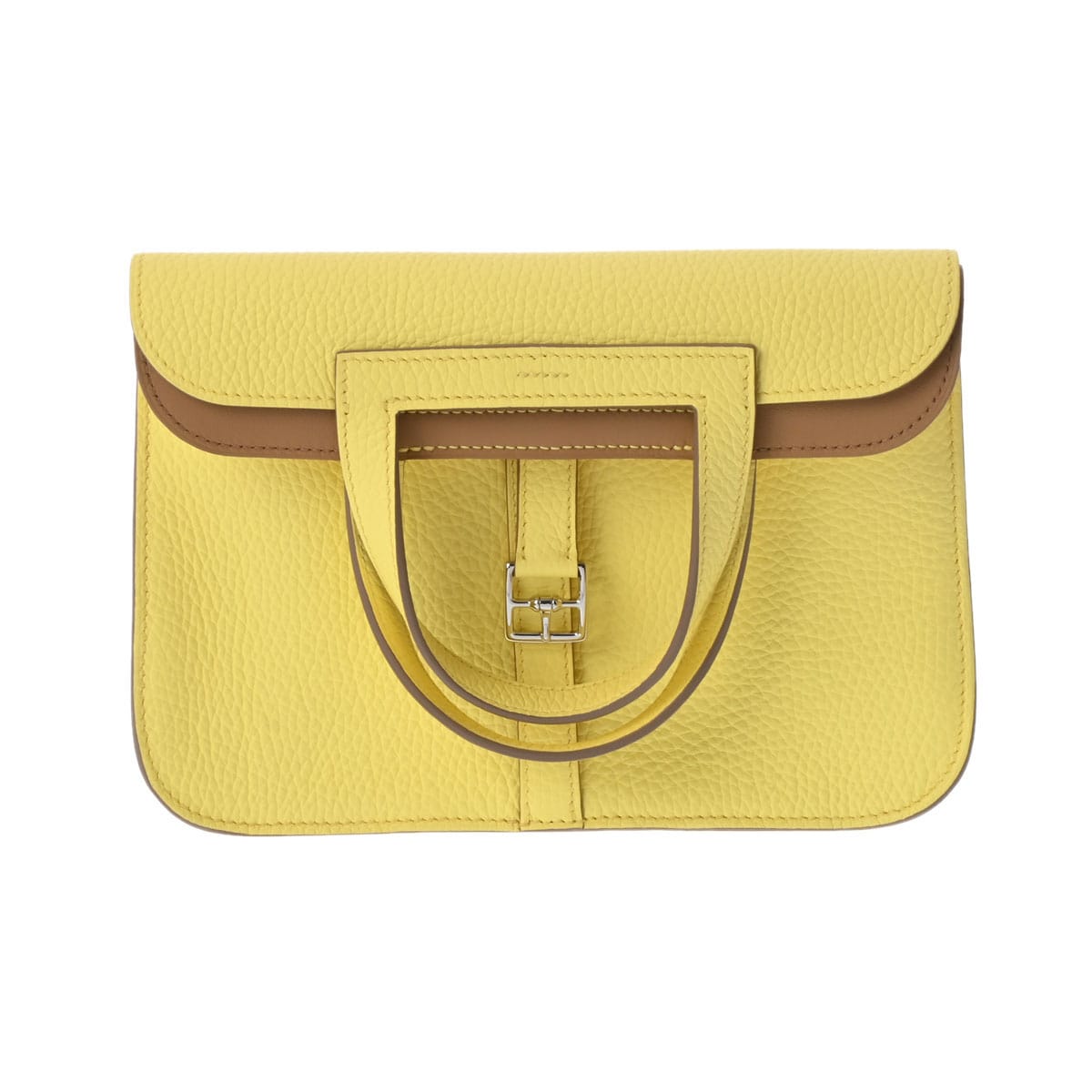 エルメス アルザン 25 ヴェルソ リモンチェッロ/ビスキュイ/パラジウム金具 トリヨンクレマンス レディース バッグ 【新品】【bag】
