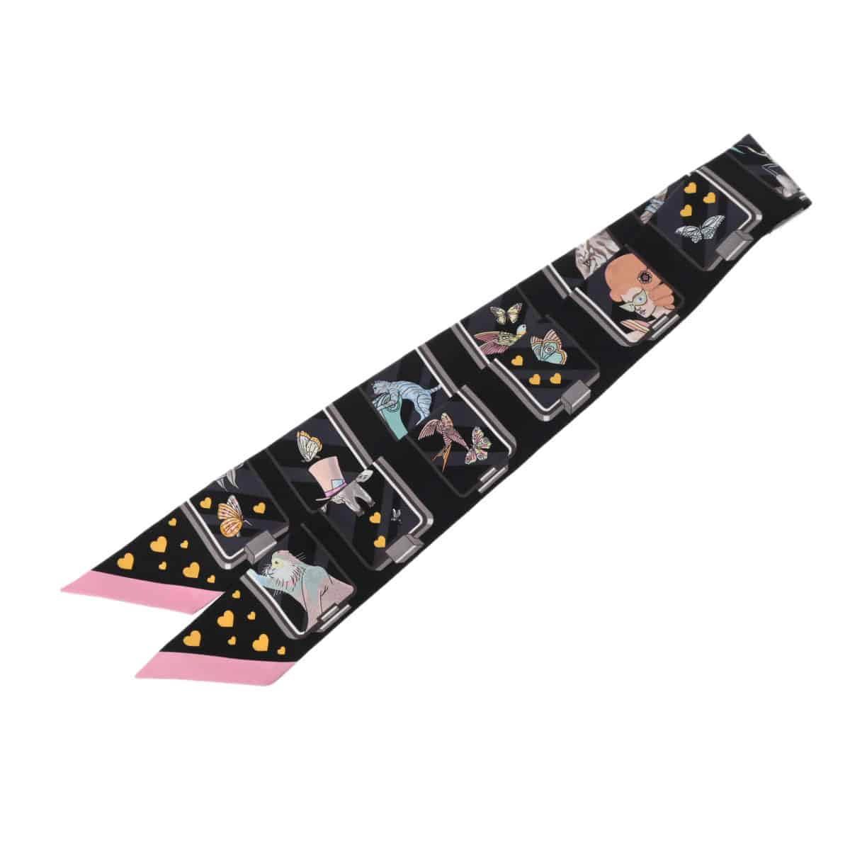 エルメス ツイリー HERMES STORY ブラック 063875S シルク100％ レディース 【新品】【other】