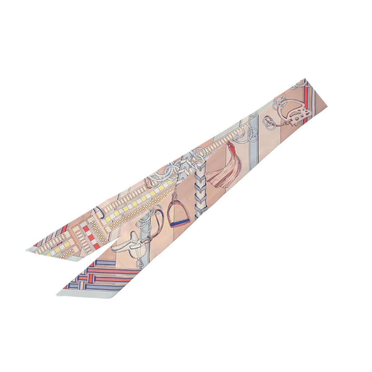 エルメス ツイリー BRIDES ET GRIS GRIS ベージュ 062849S シルク100％ レディース 【新品】【other】