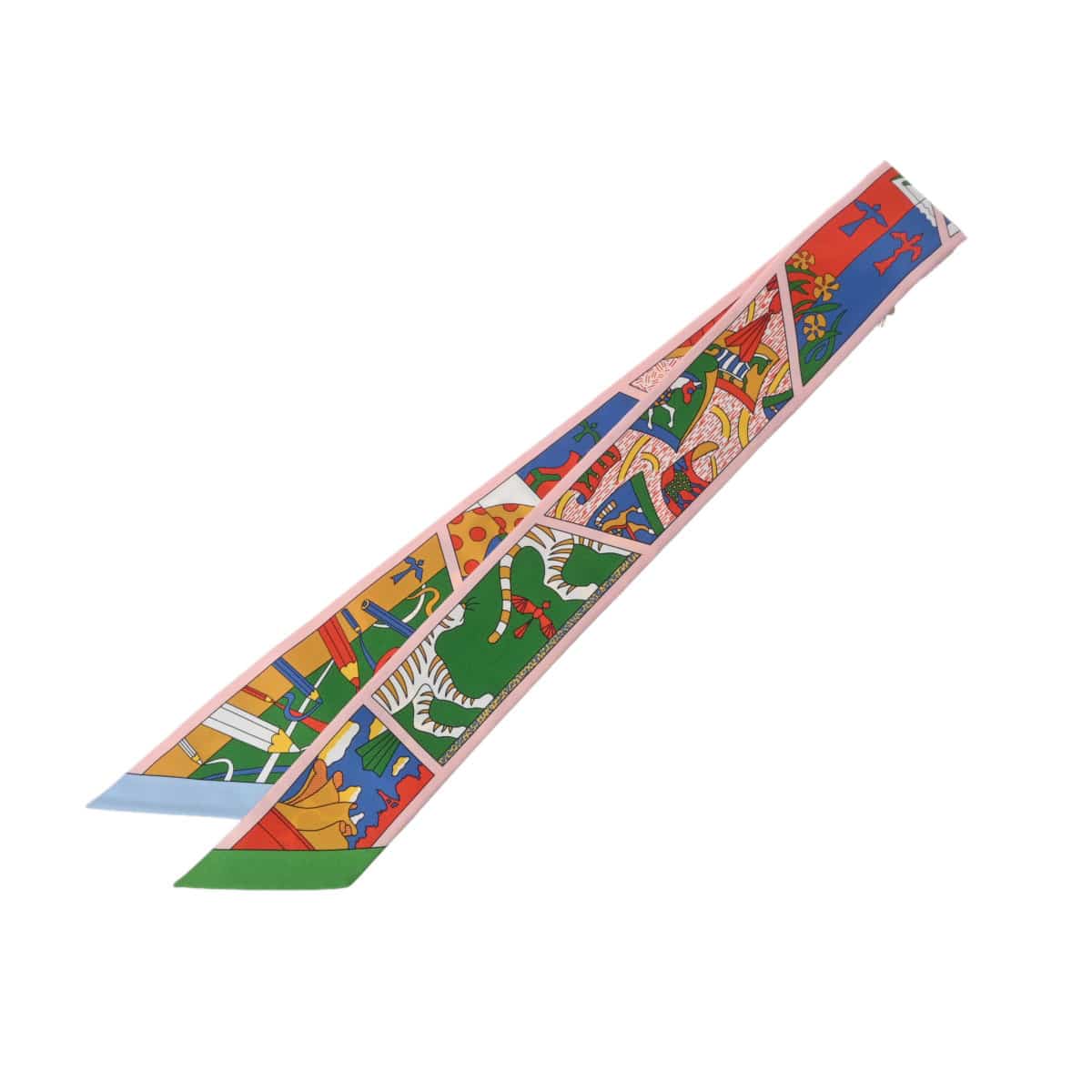 エルメス ツイリー HERMES FACTORY SUITE ピンク 062849S シルク100％ レディース 【新品】【other】