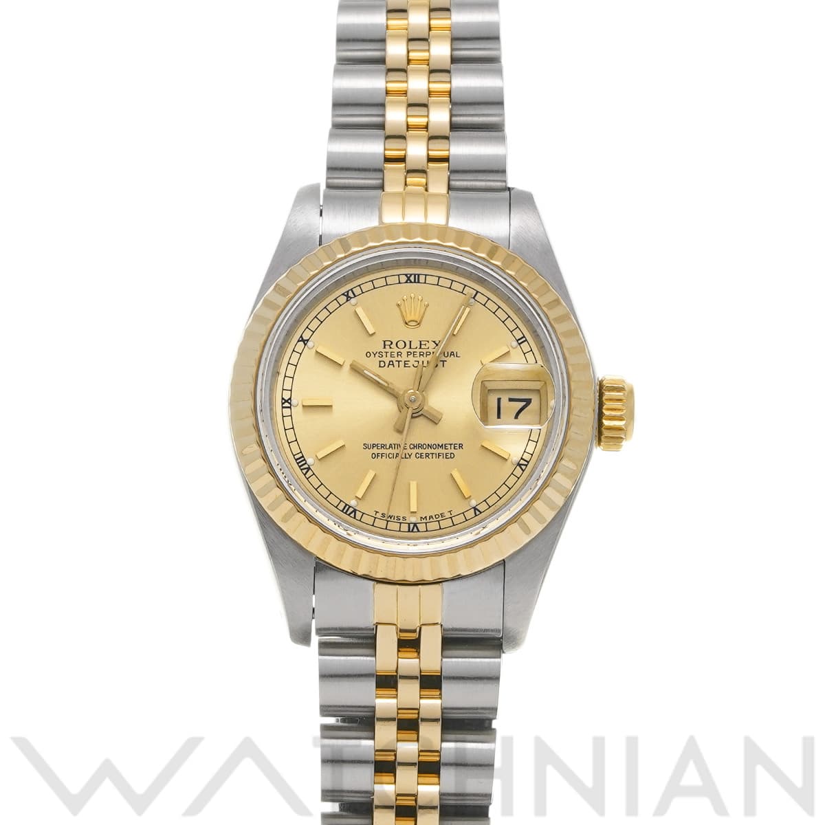 ロレックス デイトジャスト 69173 シャンパン レディース 時計 【中古】【wristwatch】