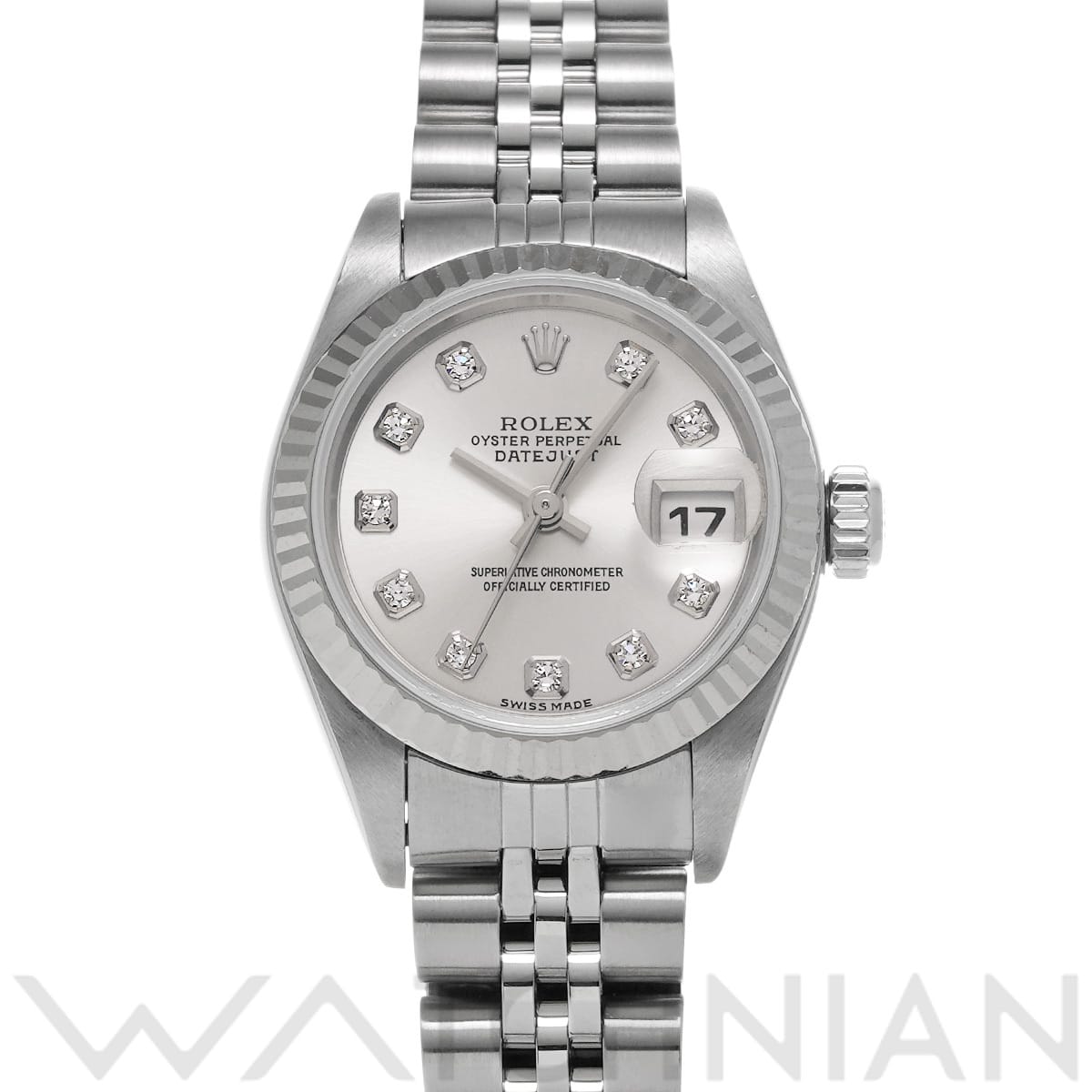 ロレックス デイトジャスト 79174G シルバー/ダイヤモンド レディース 時計 【中古】【wristwatch】