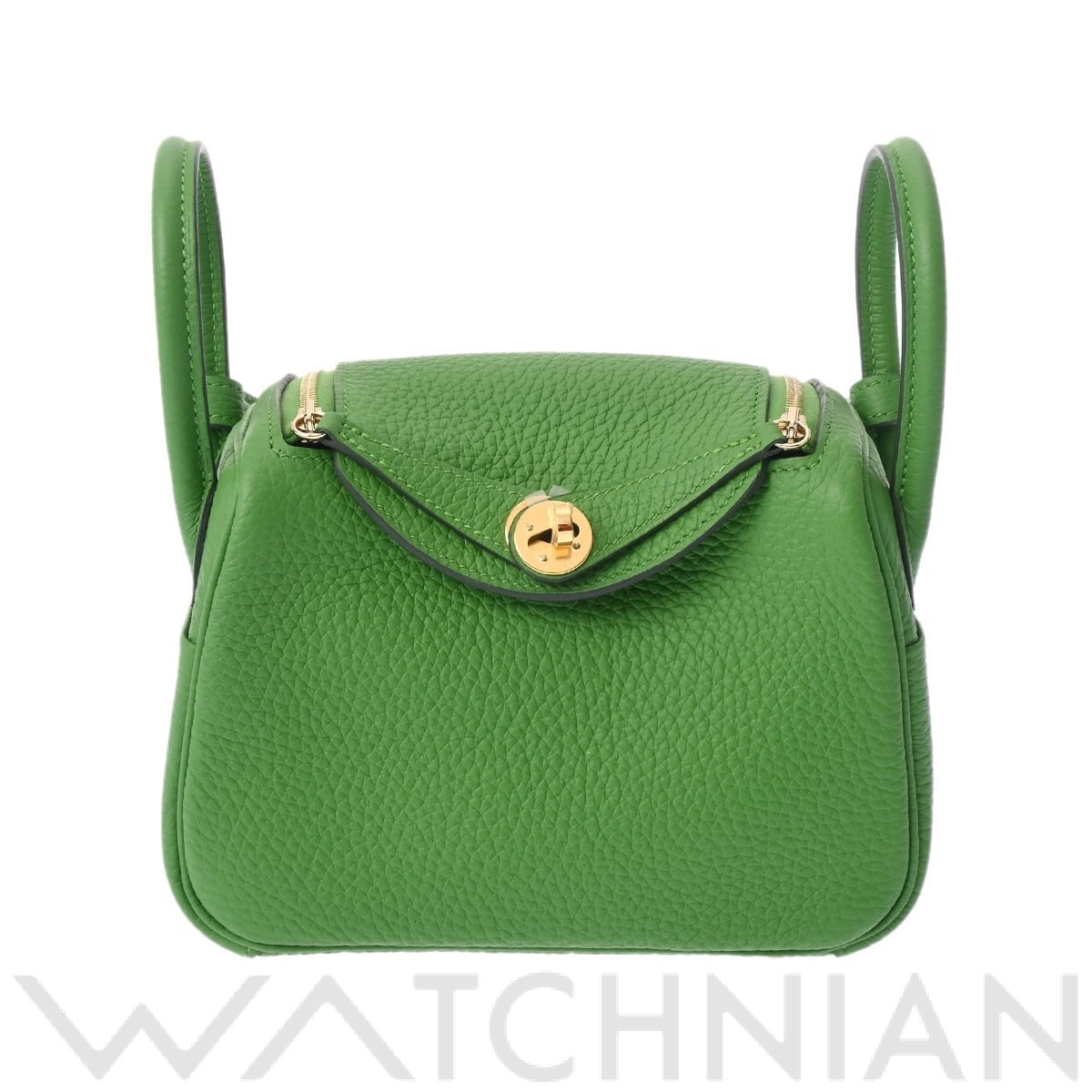 エルメス リンディ ミニ ヴェールユッカ/ゴールド金具 トリヨンクレマンス レディース バッグ 【新品】【bag】