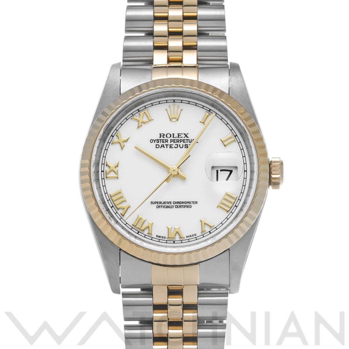 ロレックス デイトジャスト 16233 ホワイト メンズ 時計 【中古】【wristwatch】