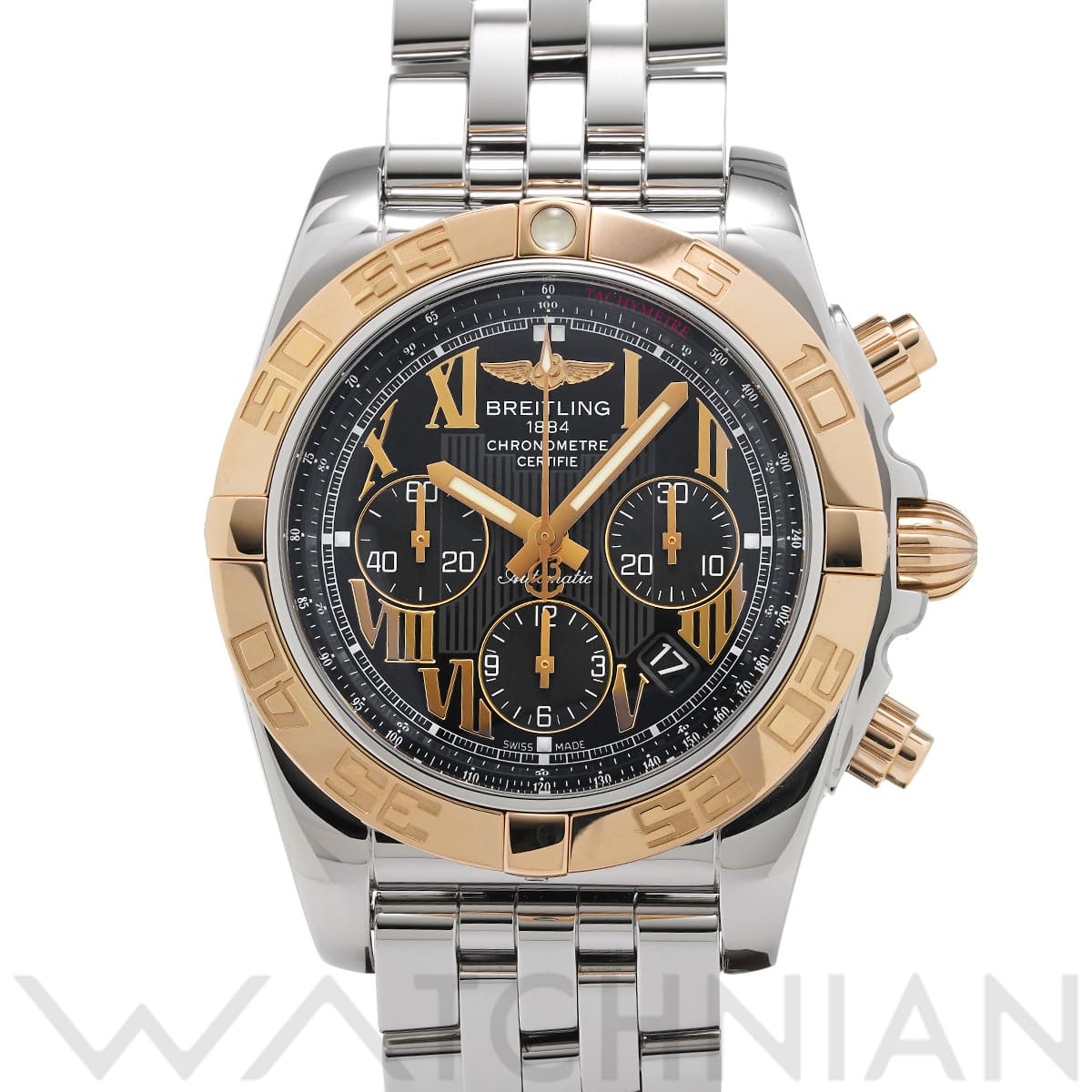 ブライトリング クロノマット 44 CB011012/B957 ブラック メンズ 時計 【中古】【wristwatch】