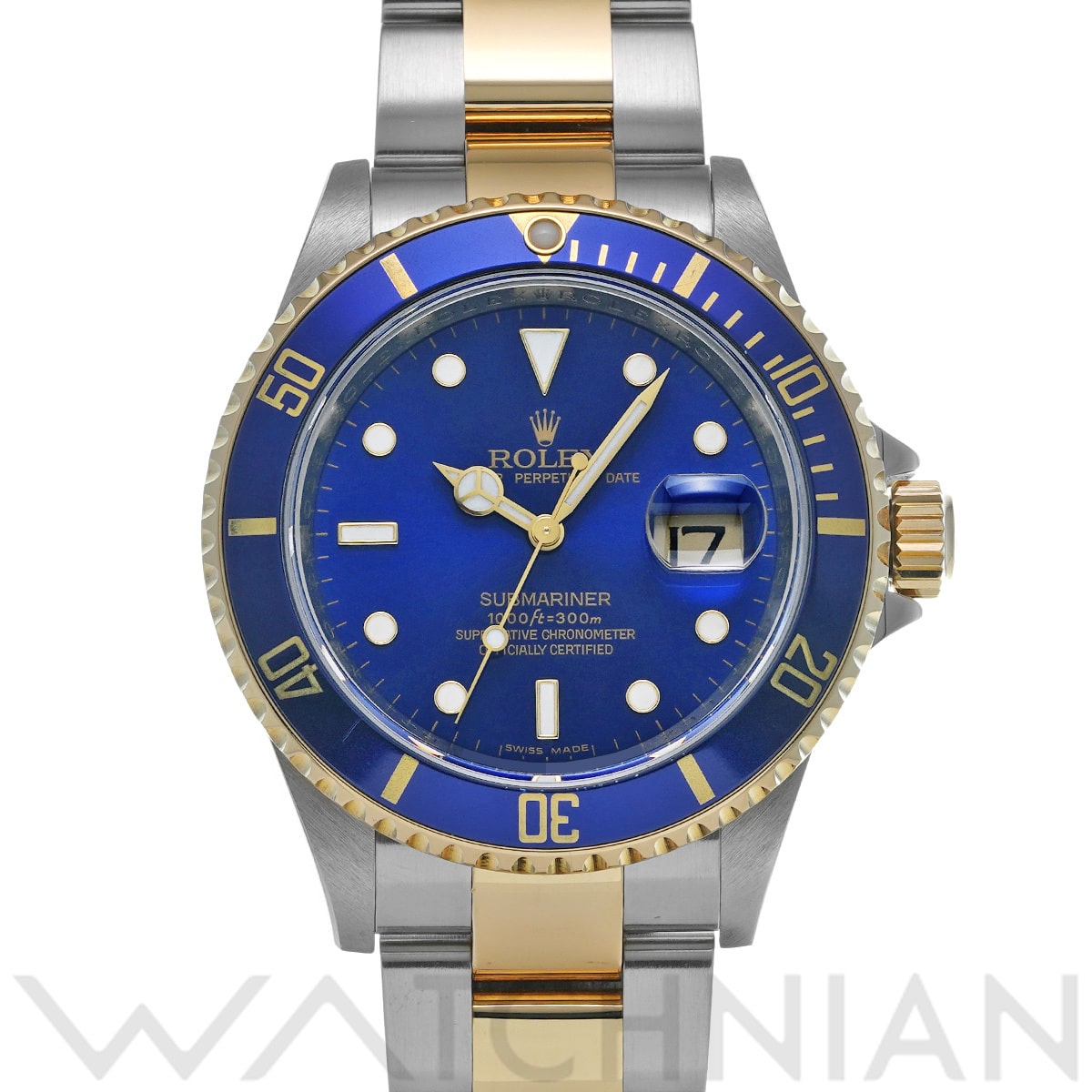 ロレックス サブマリーナ デイト 16613 ブルー メンズ 時計 【中古】【wristwatch】