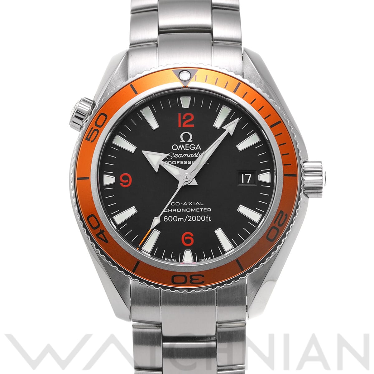 オメガ シーマスター プラネットオーシャン 600 コーアクシャル 2209.50 ブラック メンズ 時計 【中古】【wristwatch】