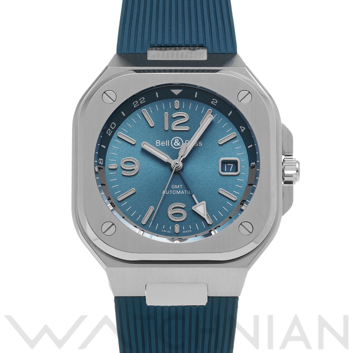 ベル＆ロス BR 05 GMT スカイブルー BR05G-PB-ST/SRB ブルー メンズ 時計 【中古】【wristwatch】