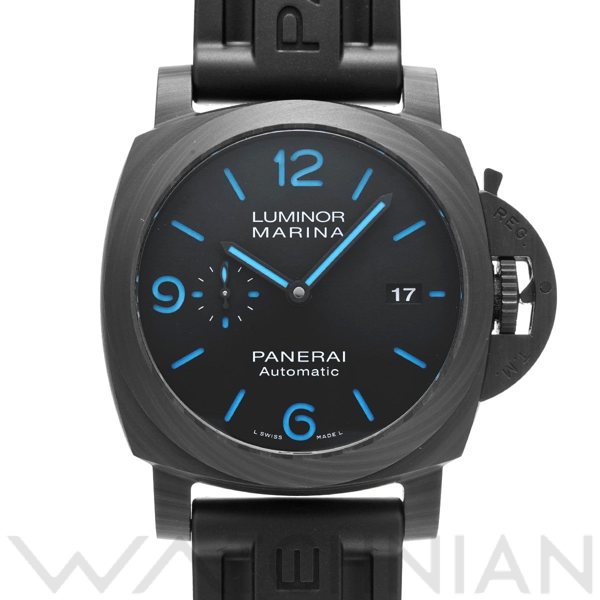 パネライ ルミノールマリーナ カーボテック PAM01661 ブラック メンズ 時計 【中古】【wristwatch】