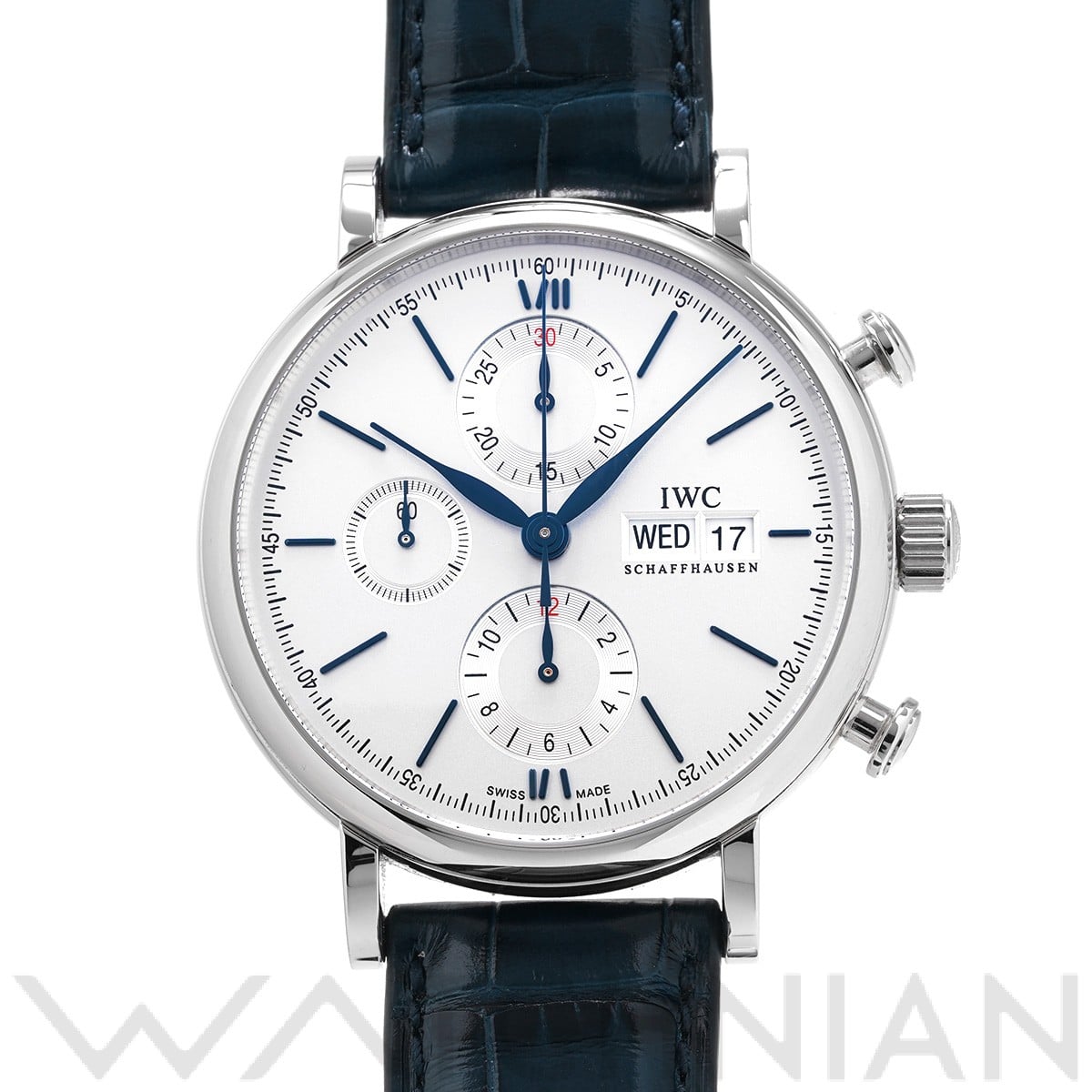 IWC ポートフィノ クロノグラフ IW391037 シルバー メンズ 時計 【中古 ...