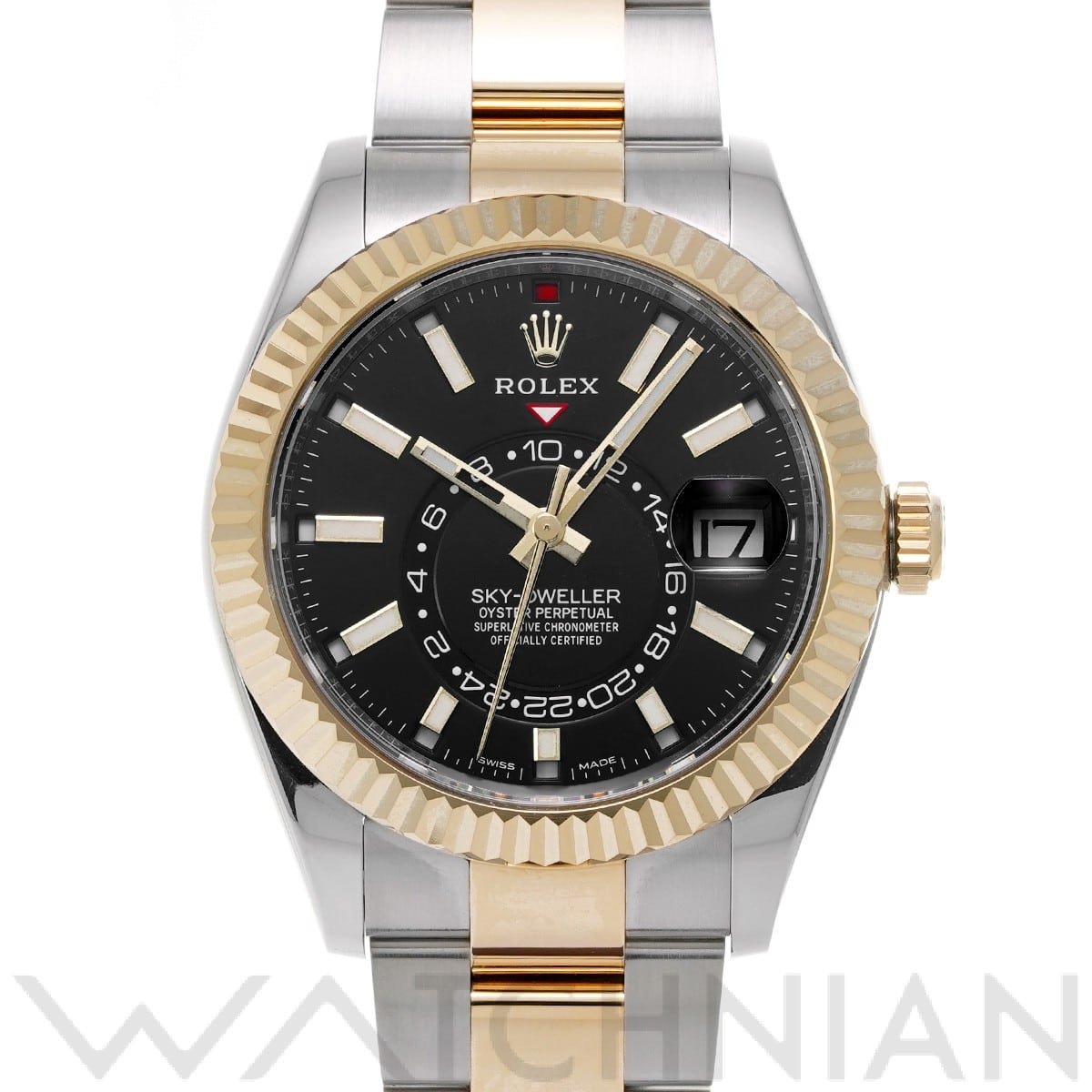 ロレックス スカイドゥエラー 326933 ブライトブラック メンズ 時計 【中古】【wristwatch】