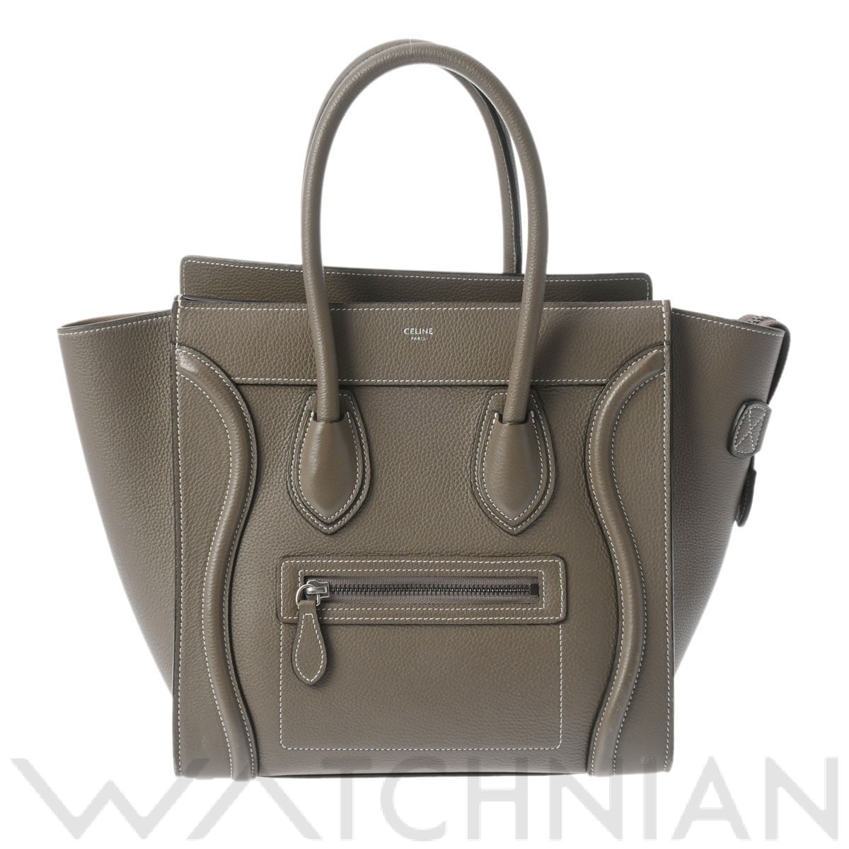 セリーヌ ラゲージ マイクロ スリ/シルバー金具 189793DRU 09SO ドラムドカーフ レディース バッグ 【中古】【bag】