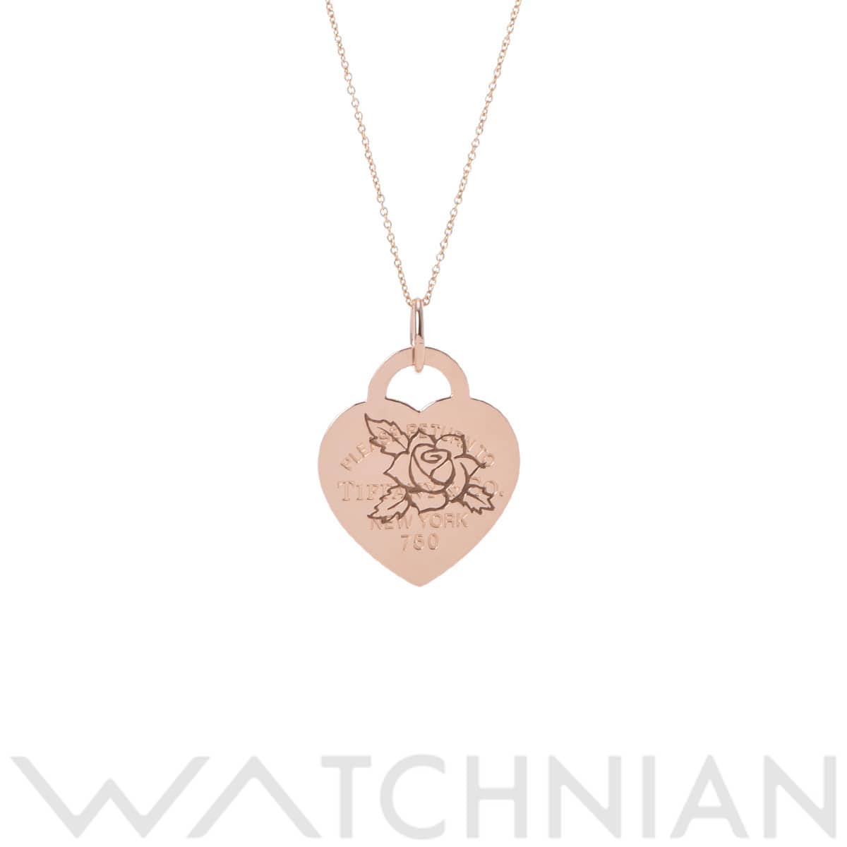 ティファニー リターントゥハートローズネックレス  ゴールド K18ピンクゴールド PG レディース ジュエリー 【中古】【jewelry】