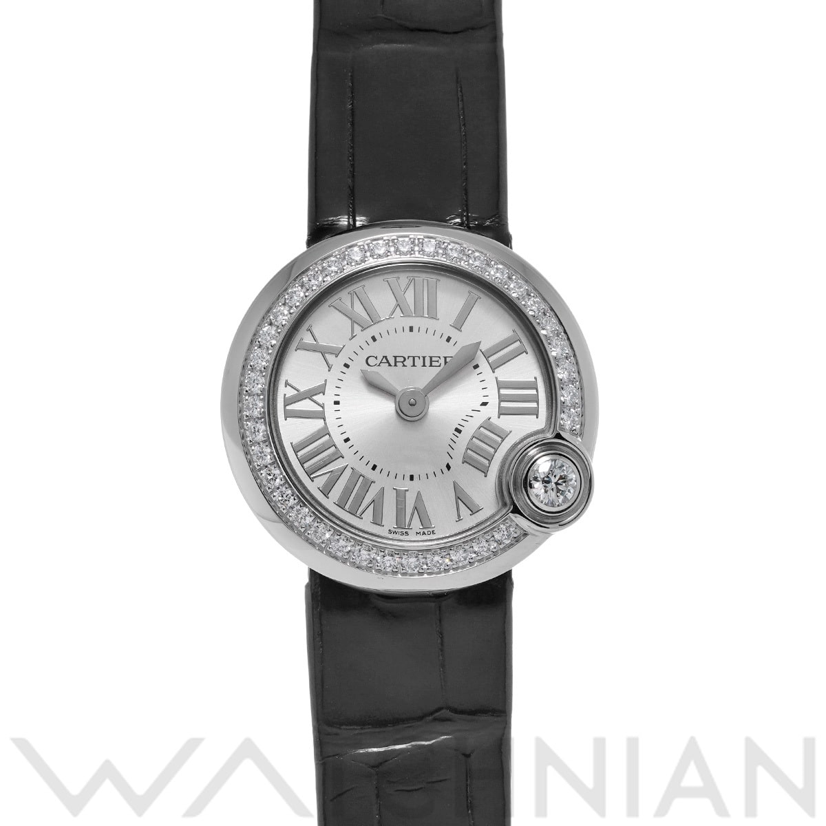 カルティエ バロン ブラン ドゥ カルティエ W4BL0002 シルバー レディース 時計 【中古】【wristwatch】