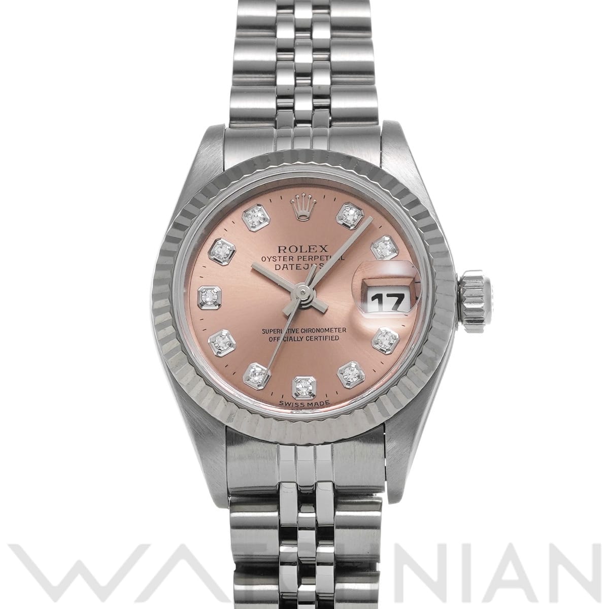 ロレックス デイトジャスト 69174G ピンク/ダイヤモンド レディース 時計 【中古】【wristwatch】