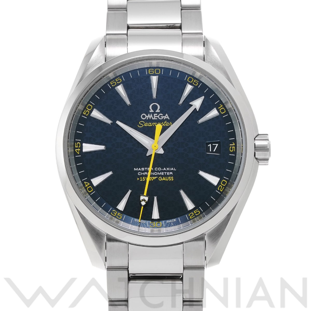 オメガ シーマスター アクアテラ マスターコーアクシャル ジェームズ・ボンド 007 231.10.42.21.03.004 ブルー メンズ 時計 【中古】【wristwatch】