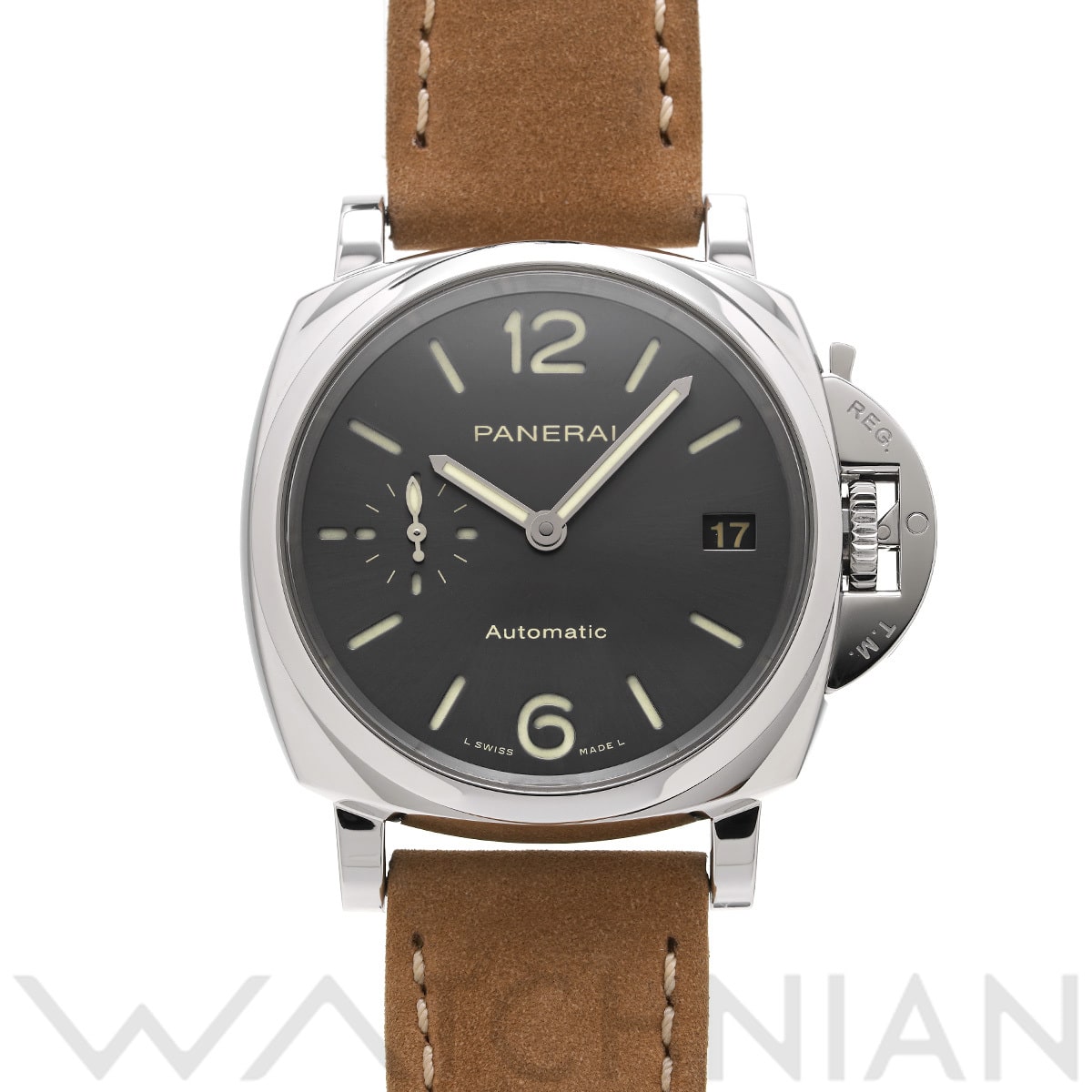 パネライ ルミノール ドゥエ PAM00755 グレー ユニセックス 時計 【中古】【wristwatch】