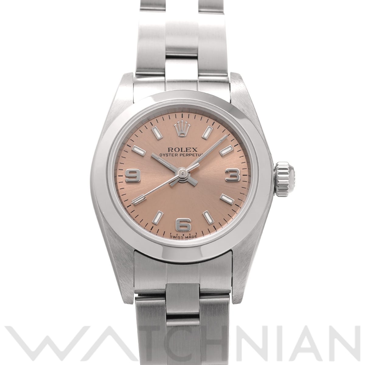 ロレックス オイスターパーペチュアル 76080 ピンク レディース 時計 【中古】【wristwatch】