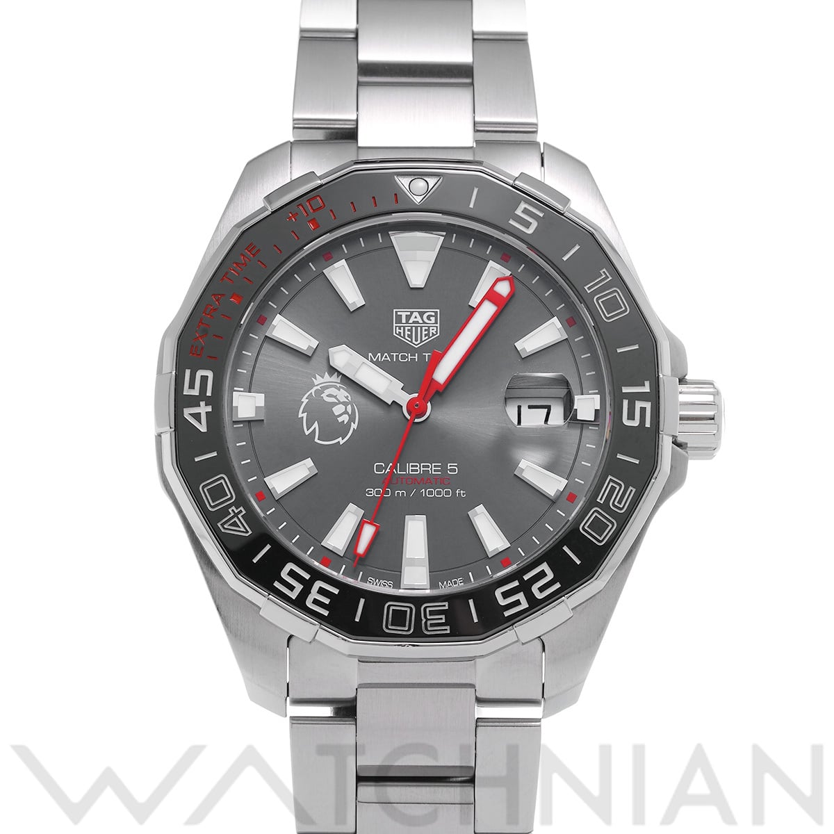 タグ ホイヤー アクアレーサー キャリバー5 プレミアリーグ エディション WAY201D.BA0927 チャコールグレー メンズ 時計 【中古】【wristwatch】