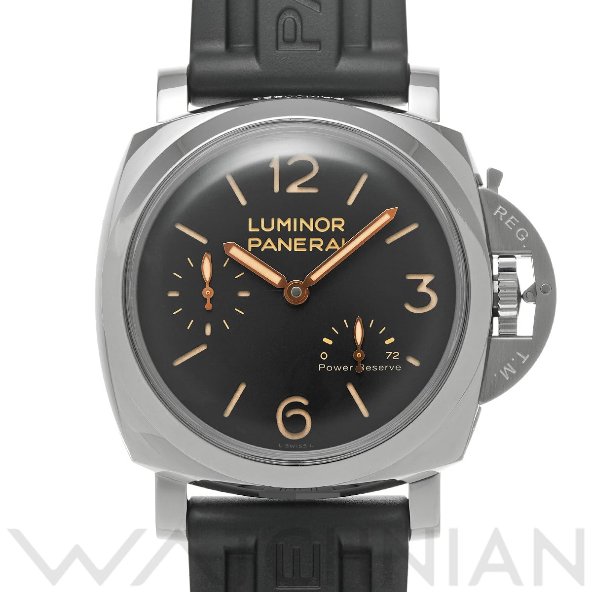 パネライ ルミノール 1950 3デイズ パワーリザーブ PAM00423 ブラック メンズ 時計 【中古】【wristwatch】