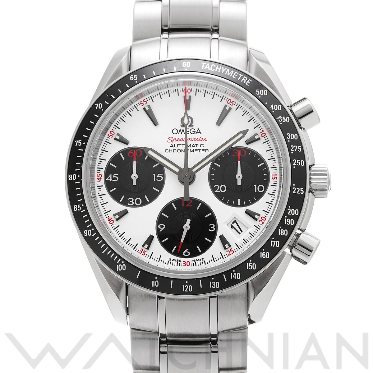 オメガ スピードマスター デイト 323.30.40.40.04.001 ホワイト/ブラック メンズ 時計 【中古】【wristwatch】