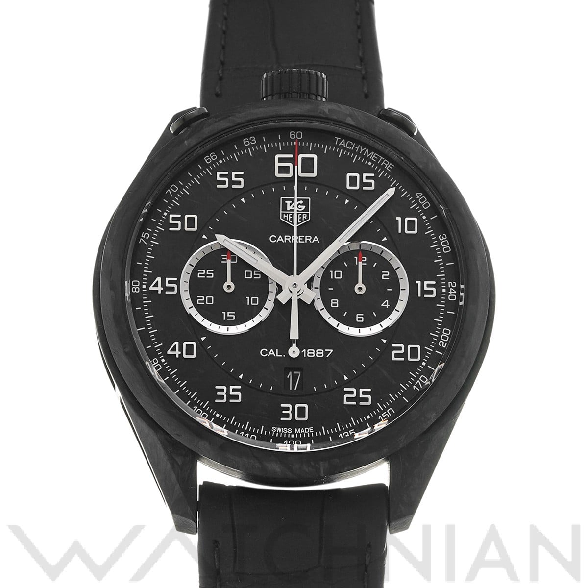 タグ ホイヤー カレラ キャリバー1887 クロノグラフ CAR2C90.FC6341 ブラックカーボン メンズ 時計 【中古】【wristwatch】