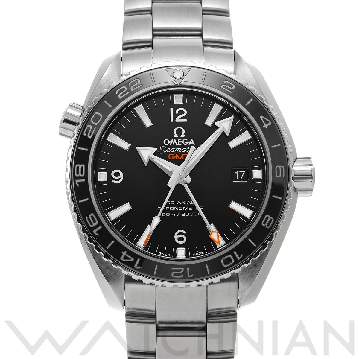 オメガ シーマスター プラネットオーシャン 600 コーアクシャル GMT 232.30.44.22.01.001 ブラック メンズ 時計 【中古】【wristwatch】