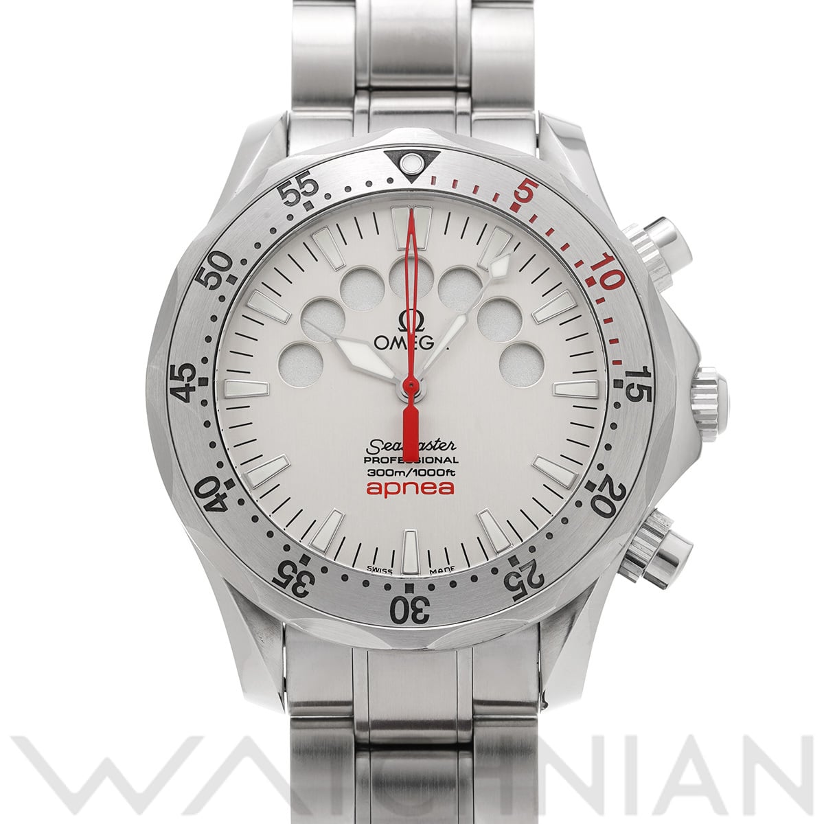 オメガ シーマスター 300 アプネア 2595.30 シルバー メンズ 時計 【中古】【wristwatch】