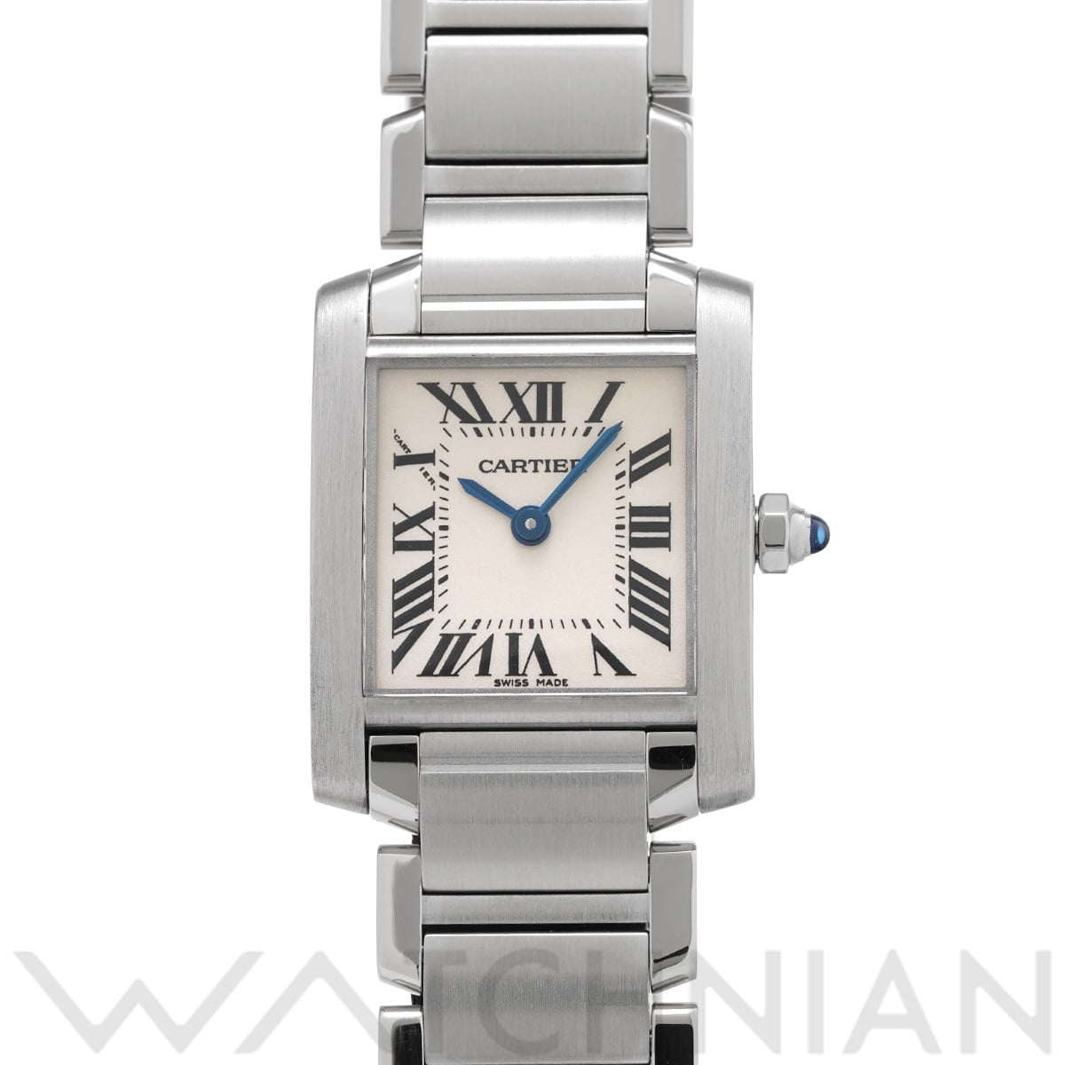 カルティエ タンクフランセーズ SM W51008Q3 ホワイト レディース 時計 【中古】【wristwatch】