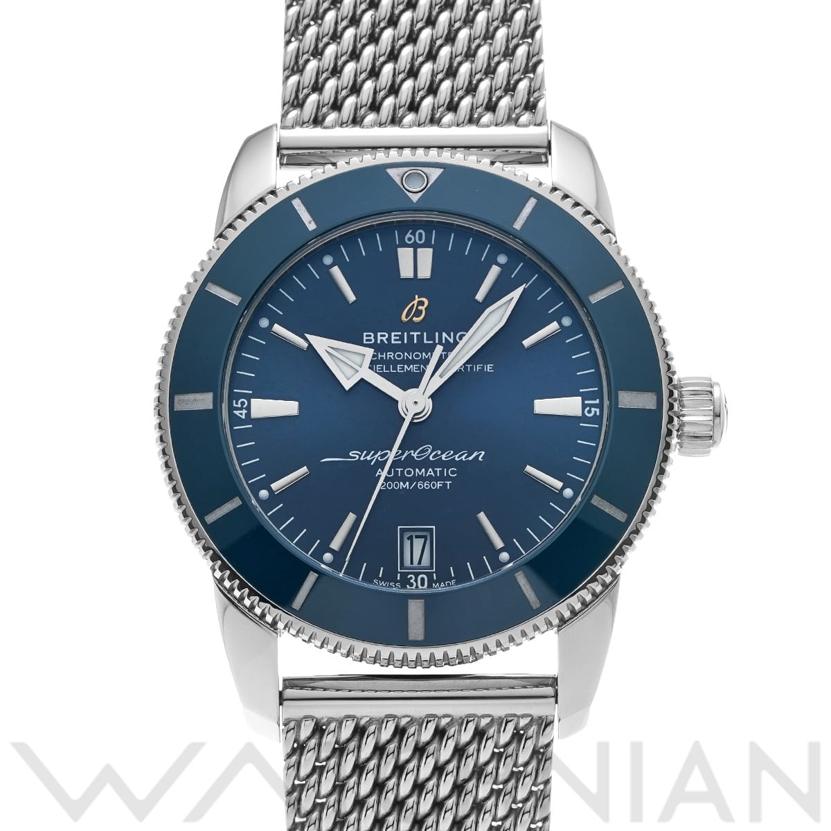 ブライトリング スーパーオーシャン ヘリテージ B20 オートマチック 42 AB2010161C1A1 ブルー メンズ 時計 【中古】【wristwatch】