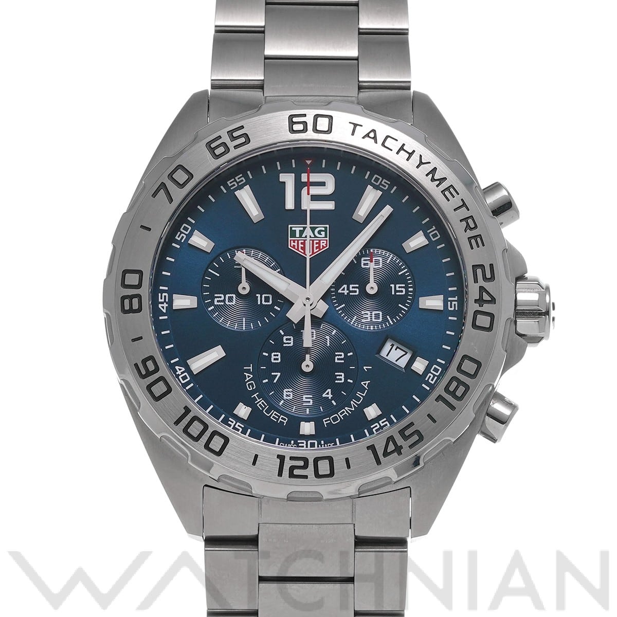 タグ ホイヤー フォーミュラ1 クォーツ クロノグラフ CAZ101K.BA0842 ブルー メンズ 時計 【中古】【wristwatch】