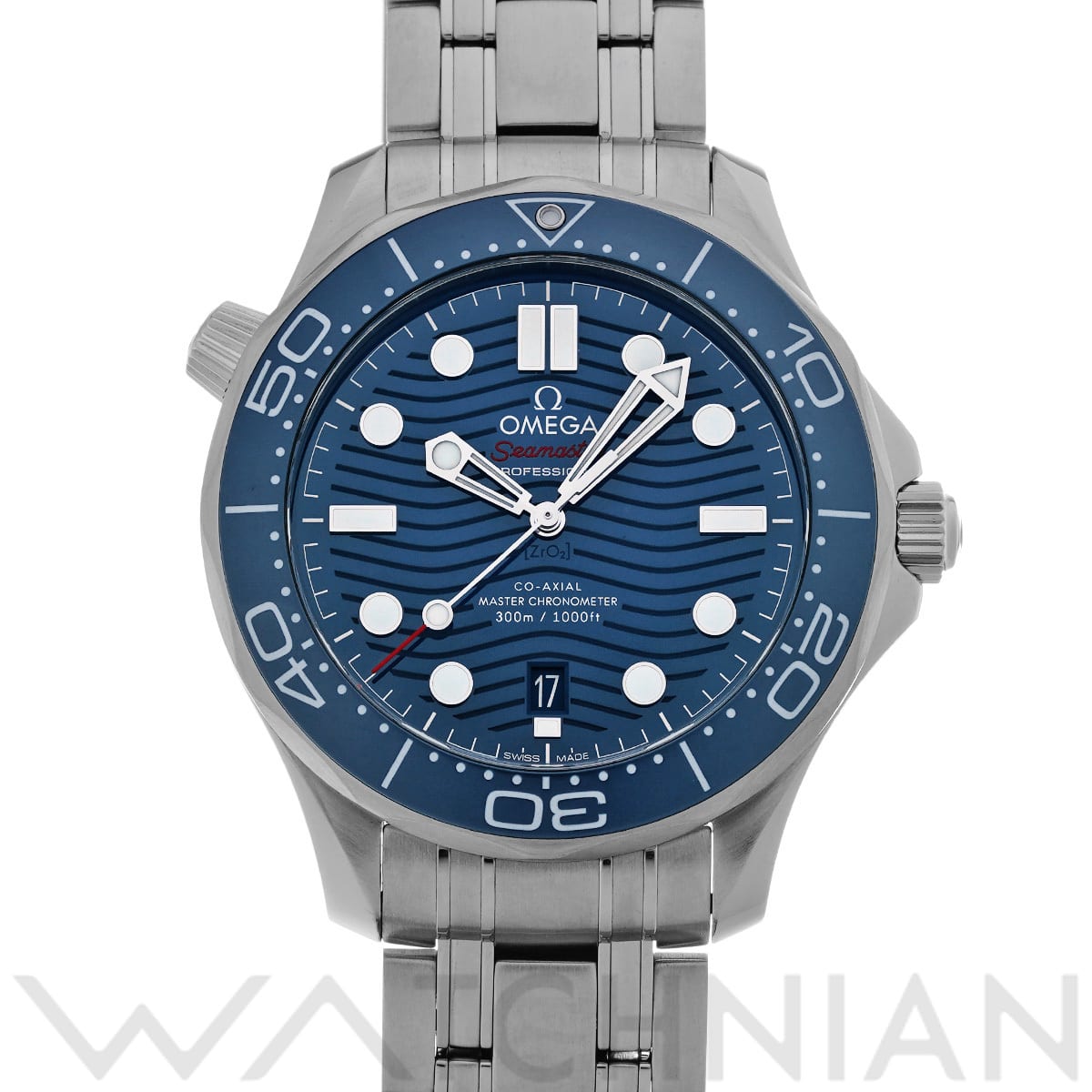 オメガ シーマスター ダイバー300 コーアクシャル マスタークロノメーター 210.30.42.20.03.001 ブルー メンズ 時計 【中古】【wristwatch】
