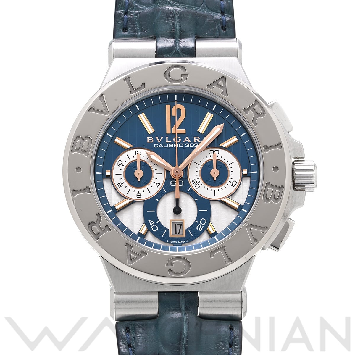 ブルガリ ディアゴノ カリブロ 303 DG42SWGCH ブルー/シルバー メンズ 時計 【中古】【wristwatch】:  ブランド時計｜WATCHNIAN(ウォッチニアン)公式通販/旧一風騎士
