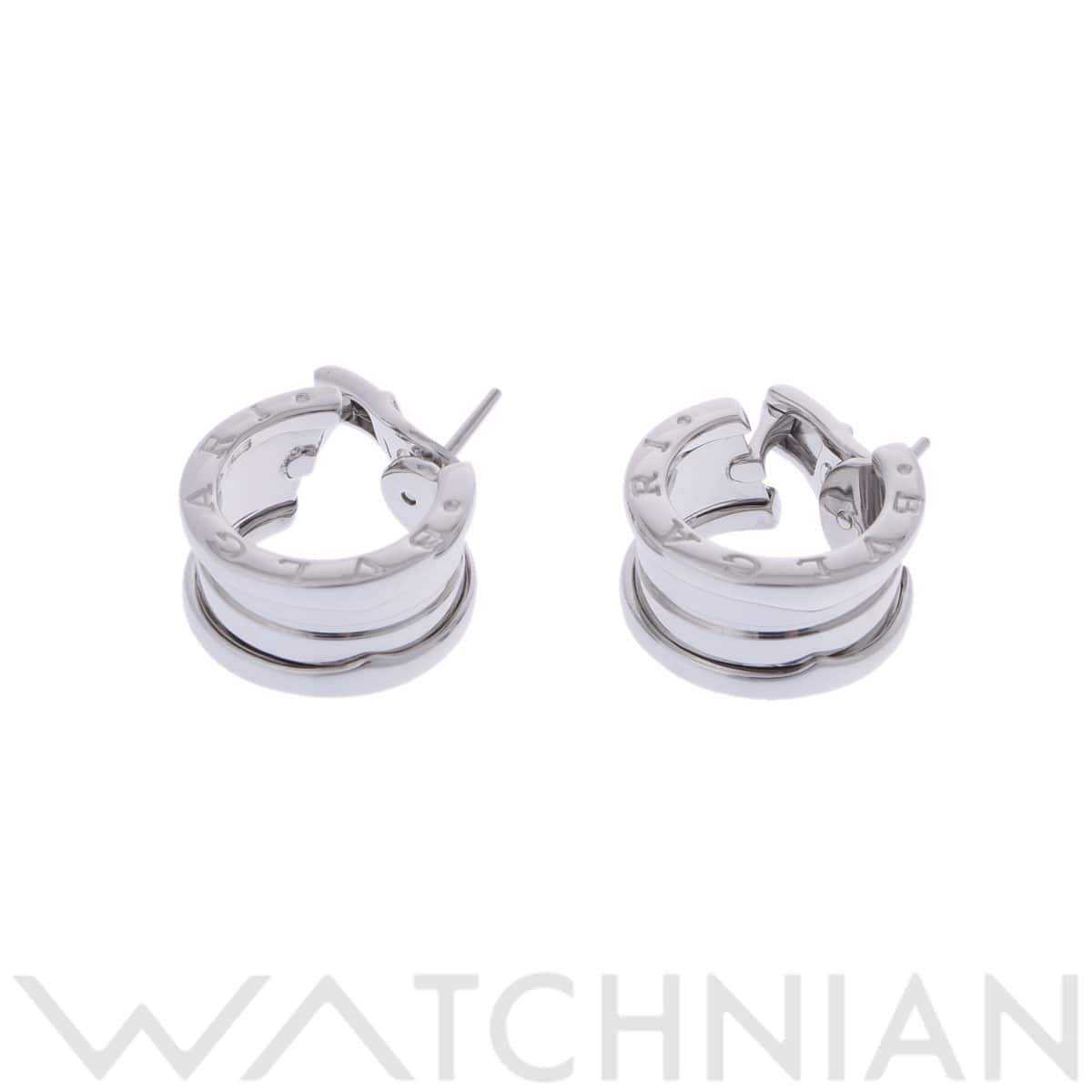 ブルガリ B.ZERO1 ピアス シルバー K18ホワイトゴールド WG レディース ジュエリー 【中古】【jewelry】